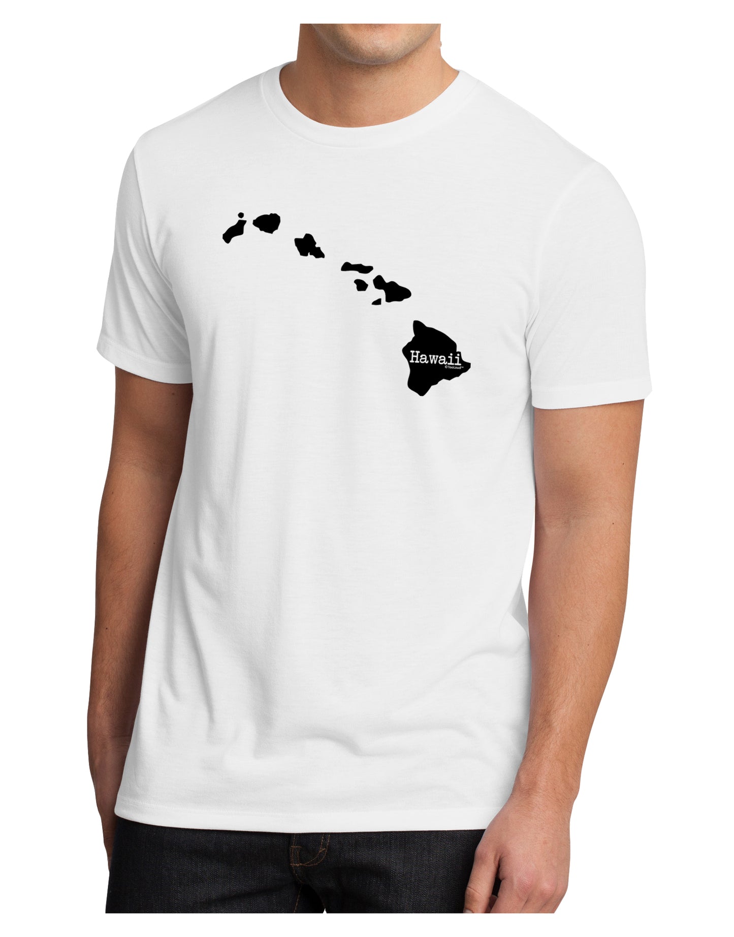 Hawaii - United States Shape Men's Sublimate Tee by TooLoud-TooLoud-White-Small-Davson Sales