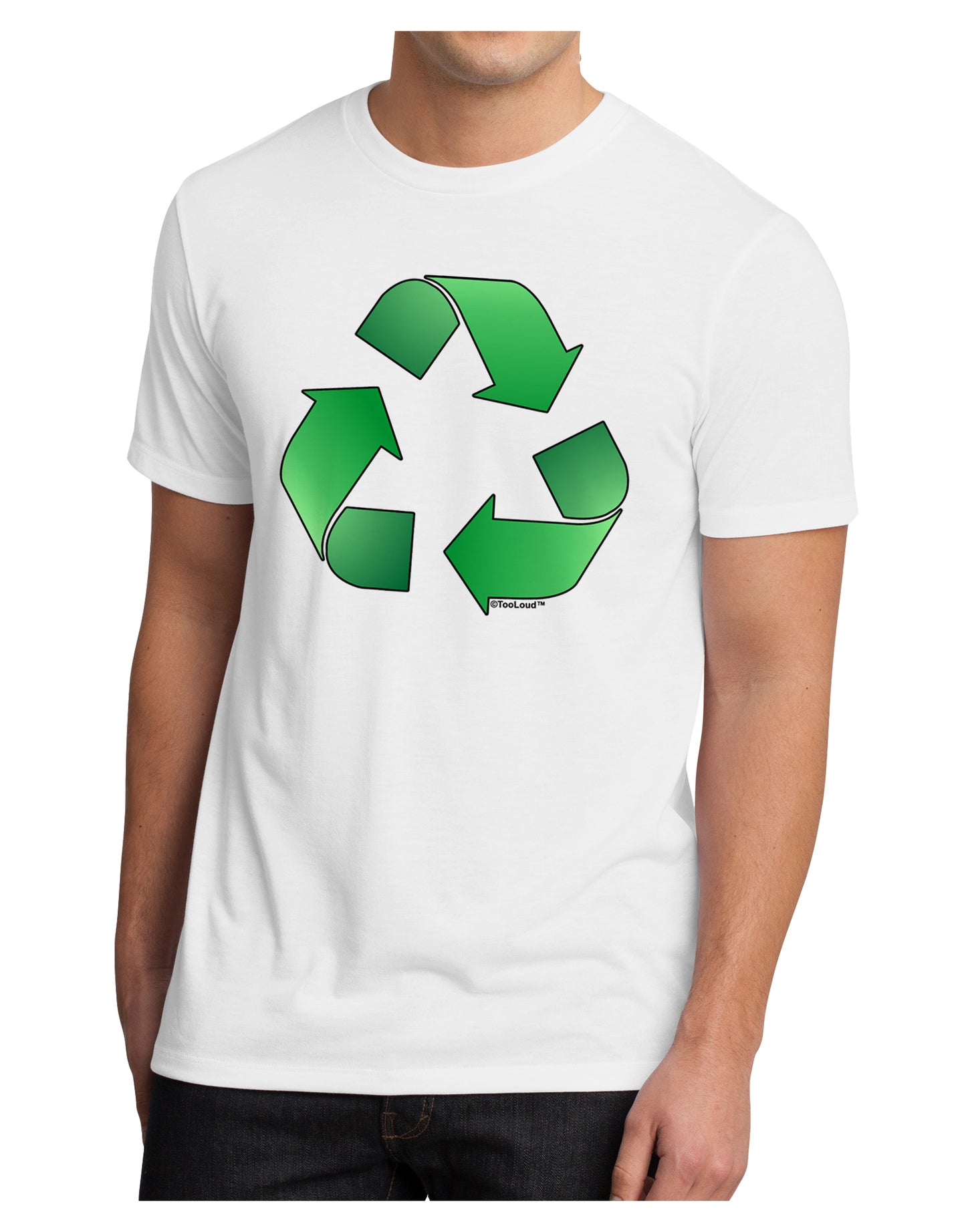 Recycle Green Men's Sublimate Tee by TooLoud-TooLoud-White-Small-Davson Sales