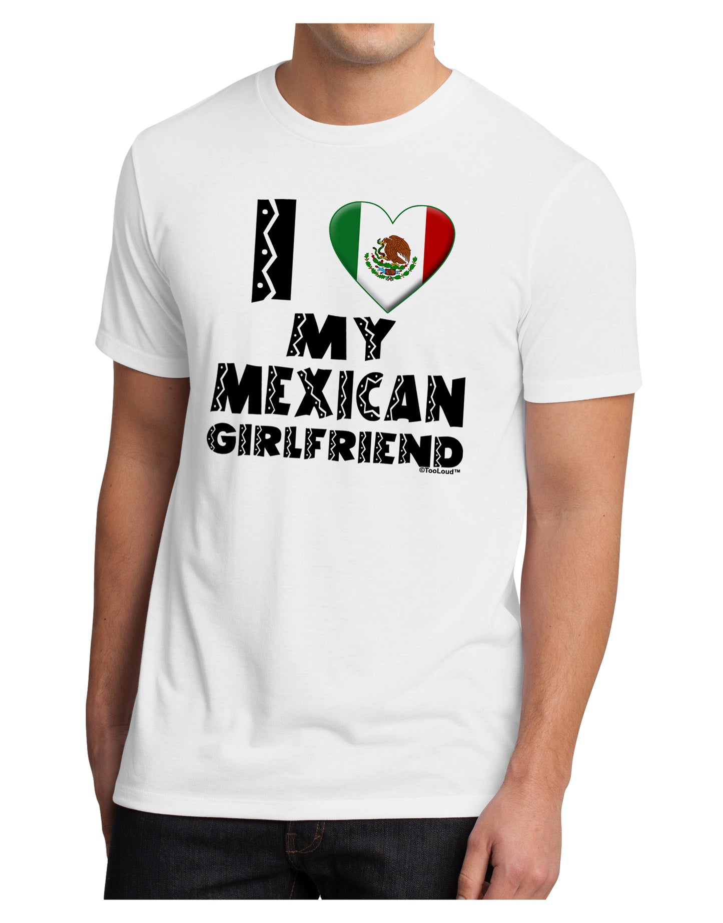 I Heart My Mexican Girlfriend Men's Sublimate Tee by TooLoud-TooLoud-White-Small-Davson Sales