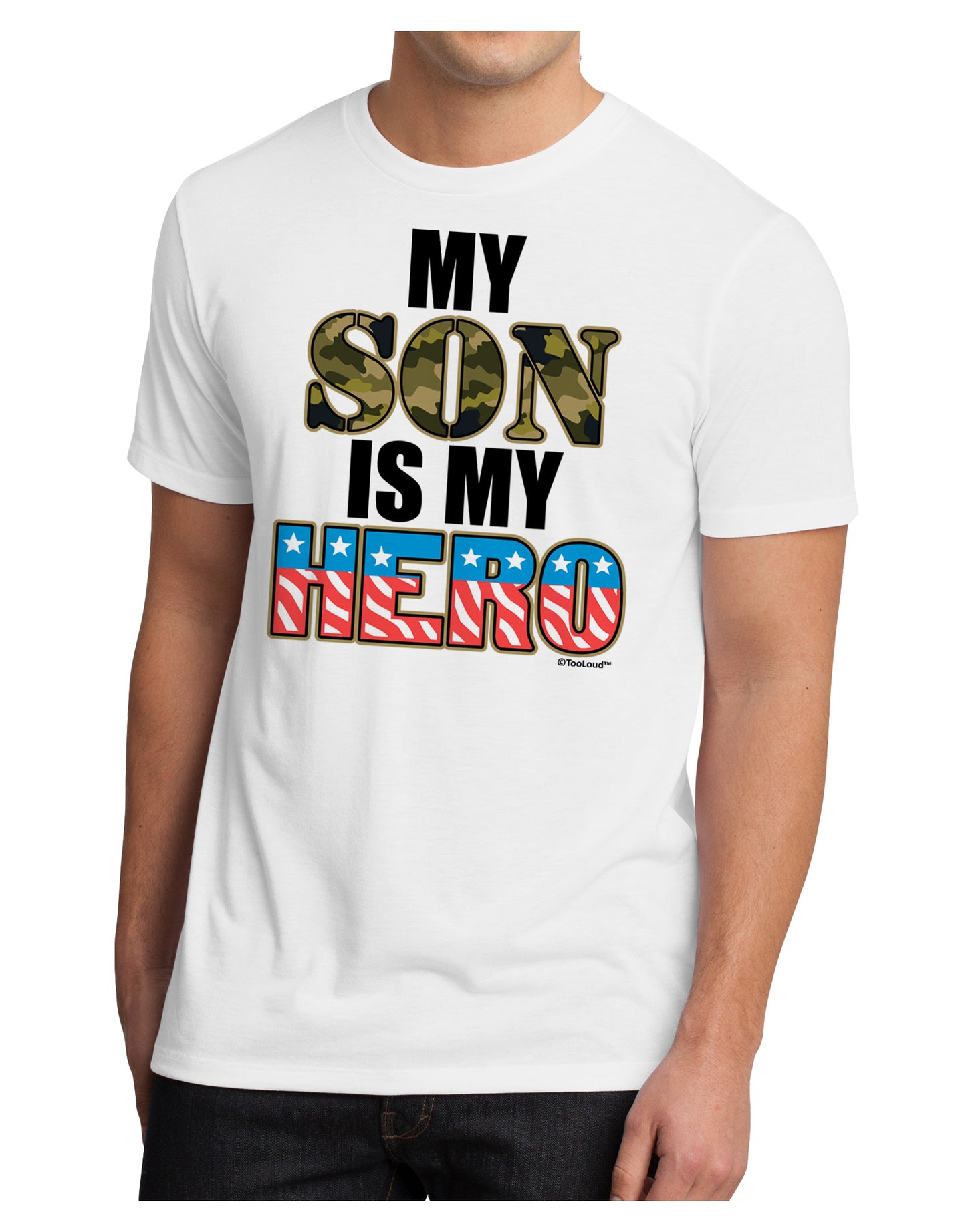My Son is My Hero - Armed Forces Men's Sublimate Tee by TooLoud-TooLoud-White-Small-Davson Sales
