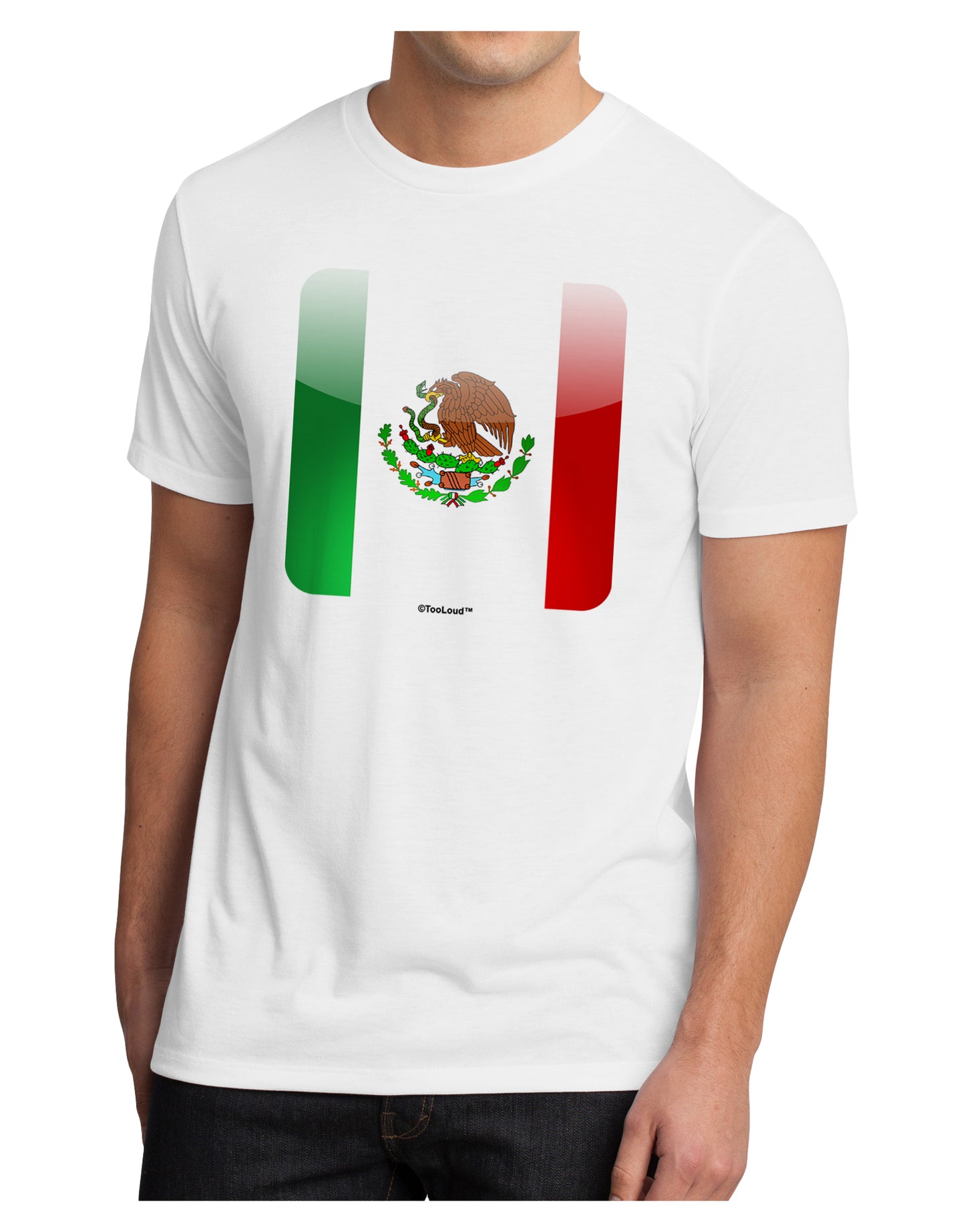 Mexican Flag App Icon Men's Sublimate Tee by TooLoud-TooLoud-White-Small-Davson Sales