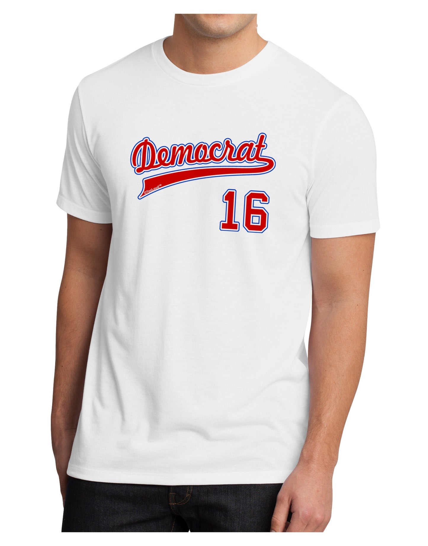 Democrat Jersey 16 Men's Sublimate Tee-TooLoud-White-Small-Davson Sales