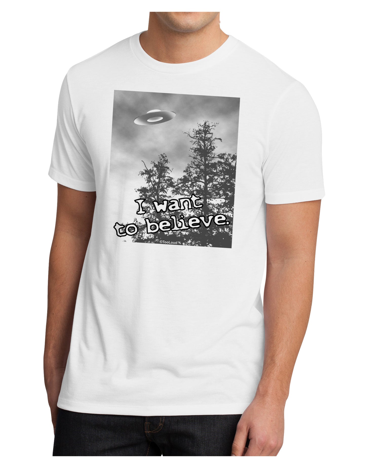 I Want to Believe - UFO Men's Sublimate Tee by TooLoud-TooLoud-White-Small-Davson Sales