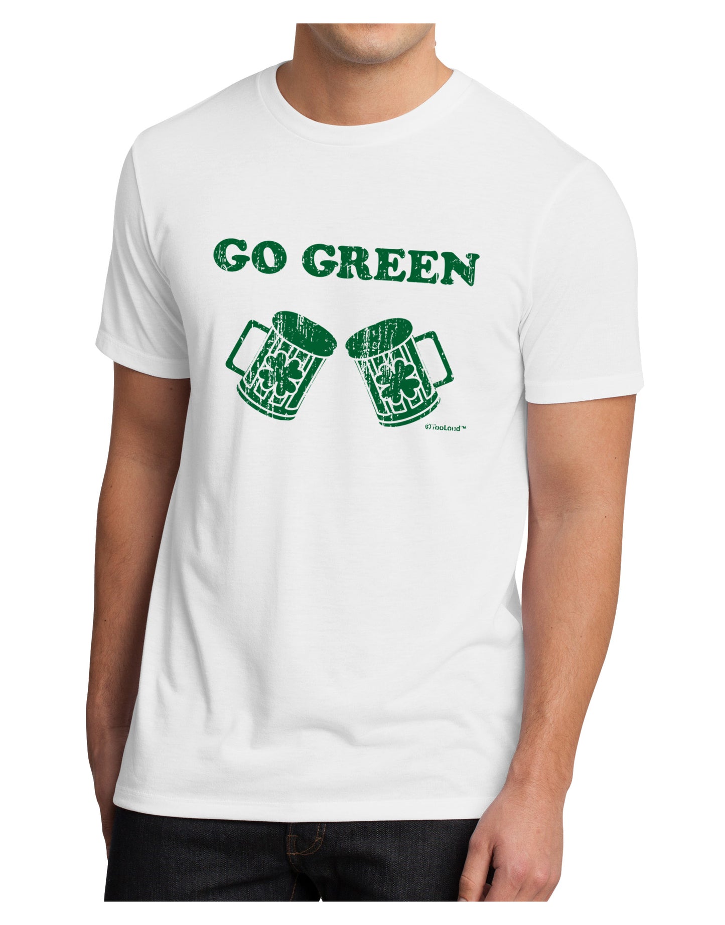 Go Green - St. Patrick's Day Green Beer Men's Sublimate Tee by TooLoud-TooLoud-White-Small-Davson Sales
