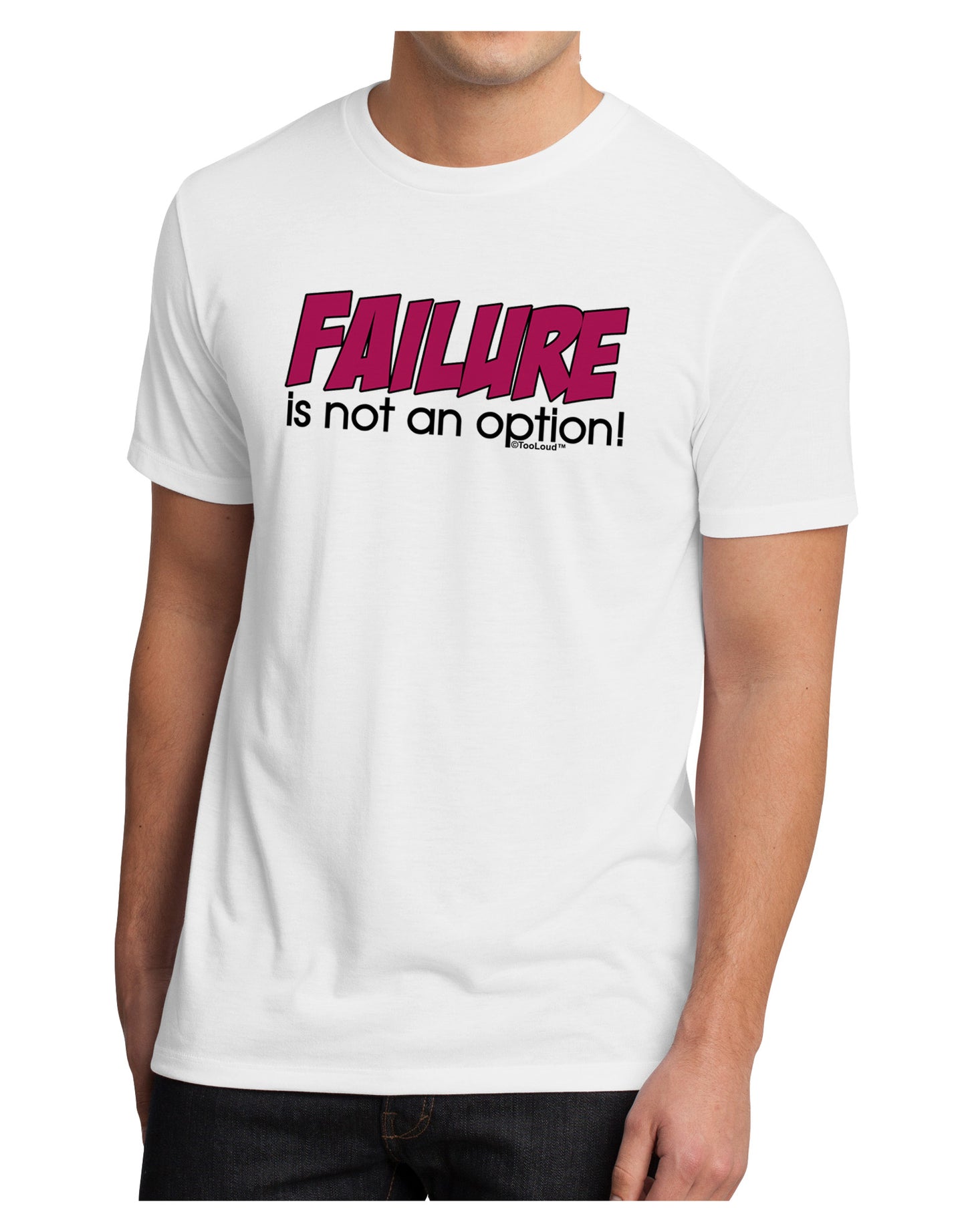 Failure Is Not An Option Distressed Men's Sublimate Tee by TooLoud-TooLoud-White-Small-Davson Sales