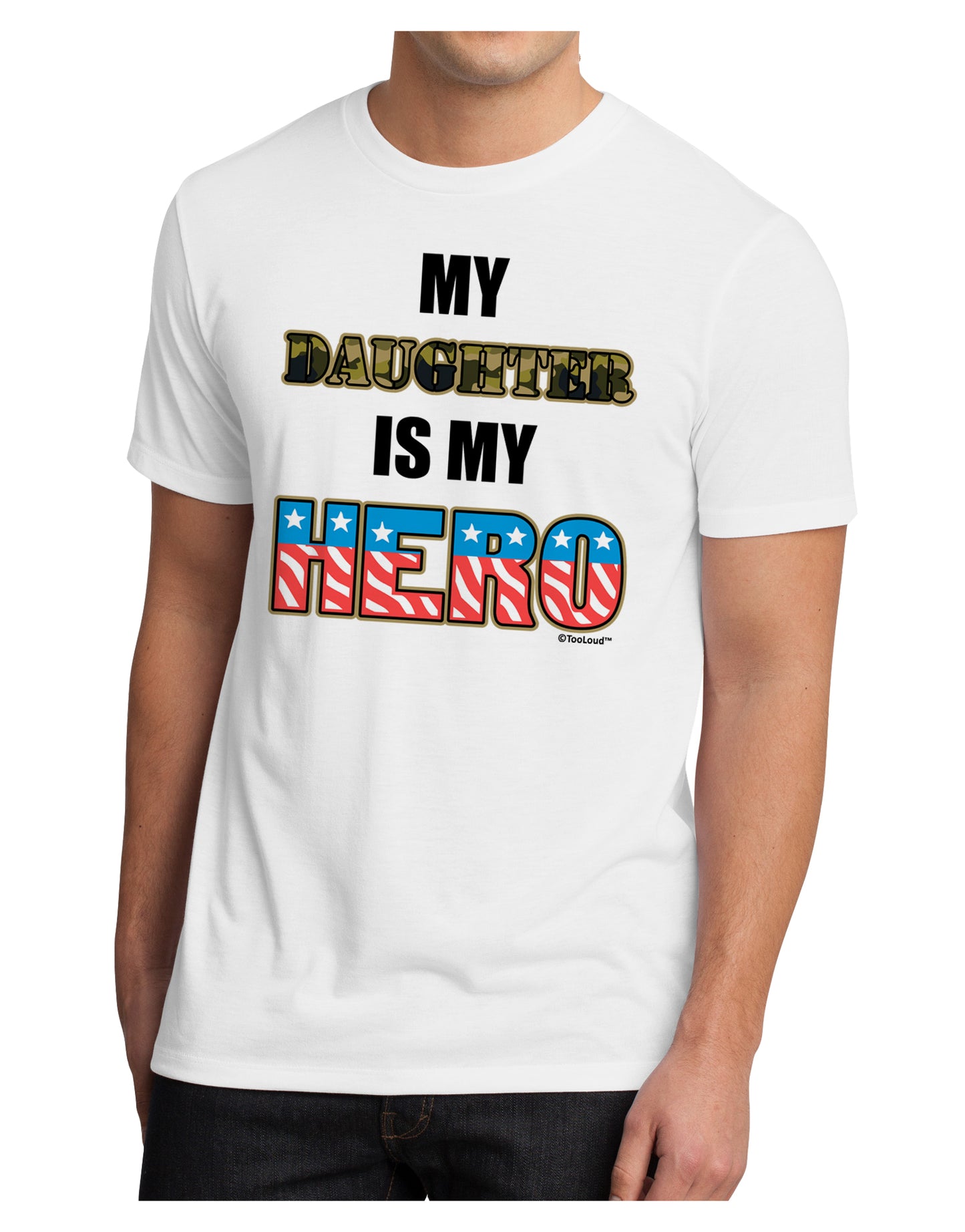 My Daughter is My Hero - Armed Forces Men's Sublimate Tee by TooLoud-TooLoud-White-Small-Davson Sales