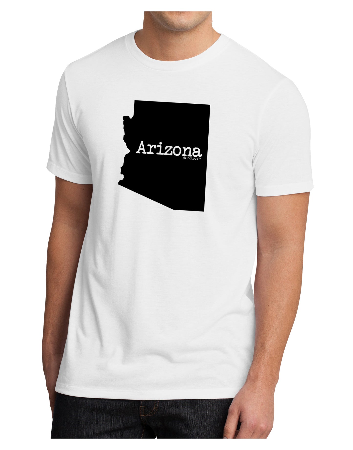 Arizona - United States Shape Men's Sublimate Tee by TooLoud-TooLoud-White-Small-Davson Sales