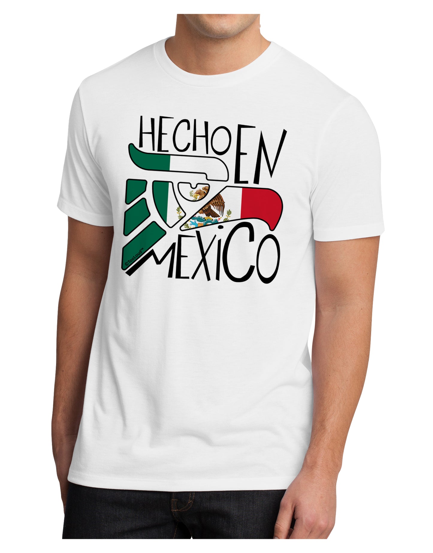 Hecho en Mexico Design - Mexican Flag Men's Sublimate Tee by TooLoud-TooLoud-White-Small-Davson Sales
