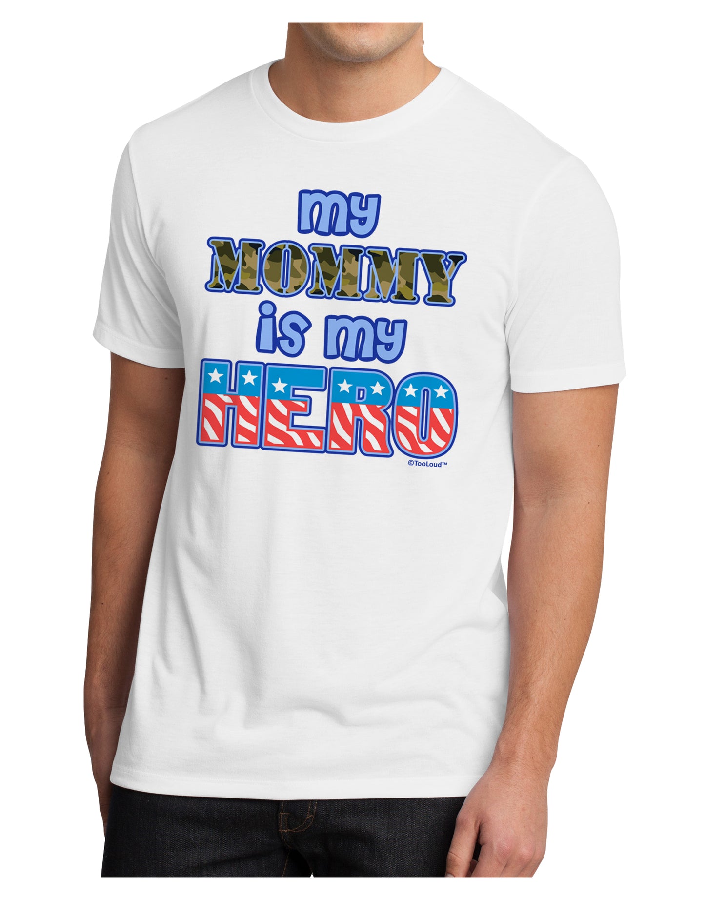 My Mommy is My Hero - Men's Sublimate Tee by TooLoud-TooLoud-White-Small-Davson Sales
