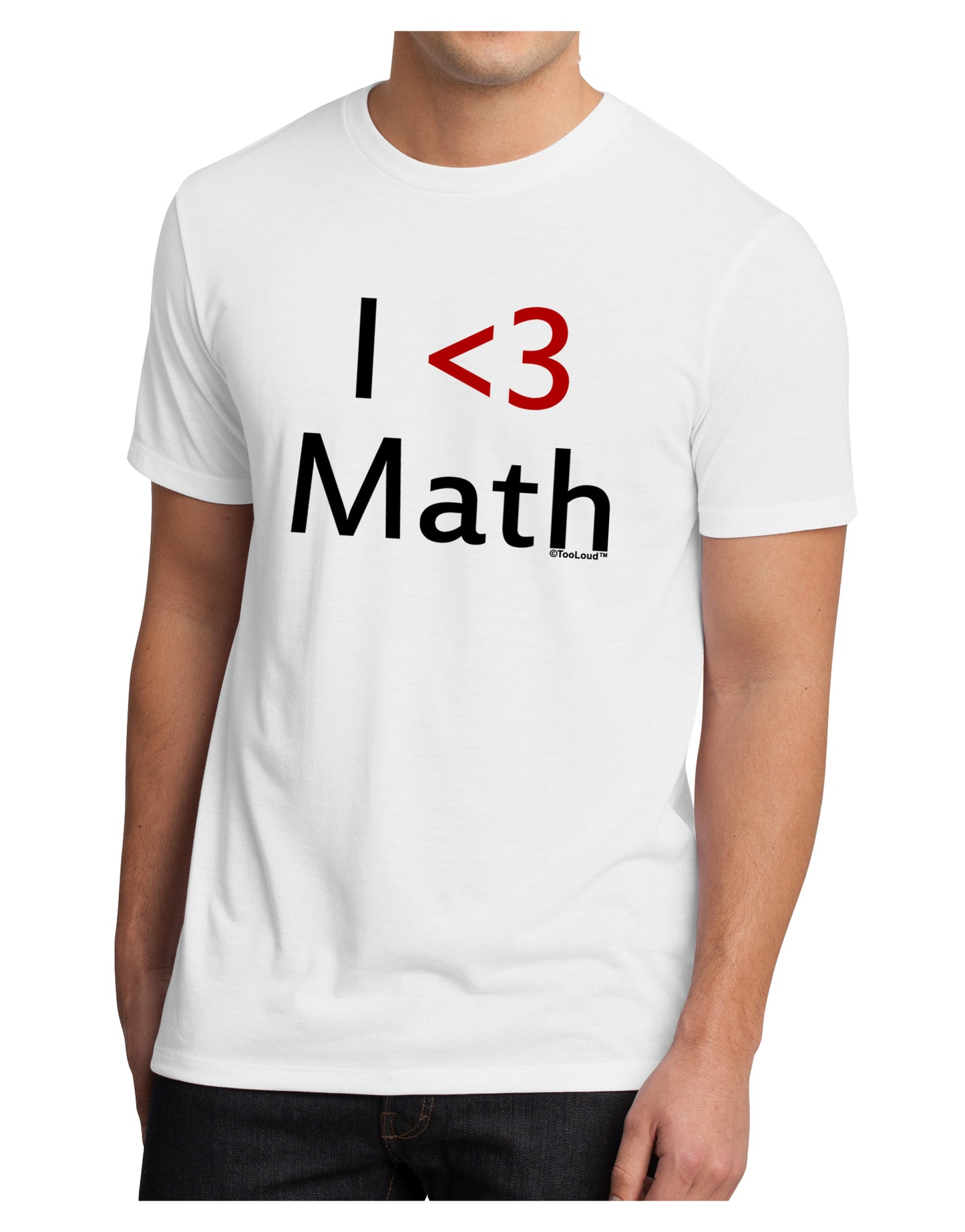 I Heart Math Men's Sublimate Tee by TooLoud-TooLoud-White-Small-Davson Sales