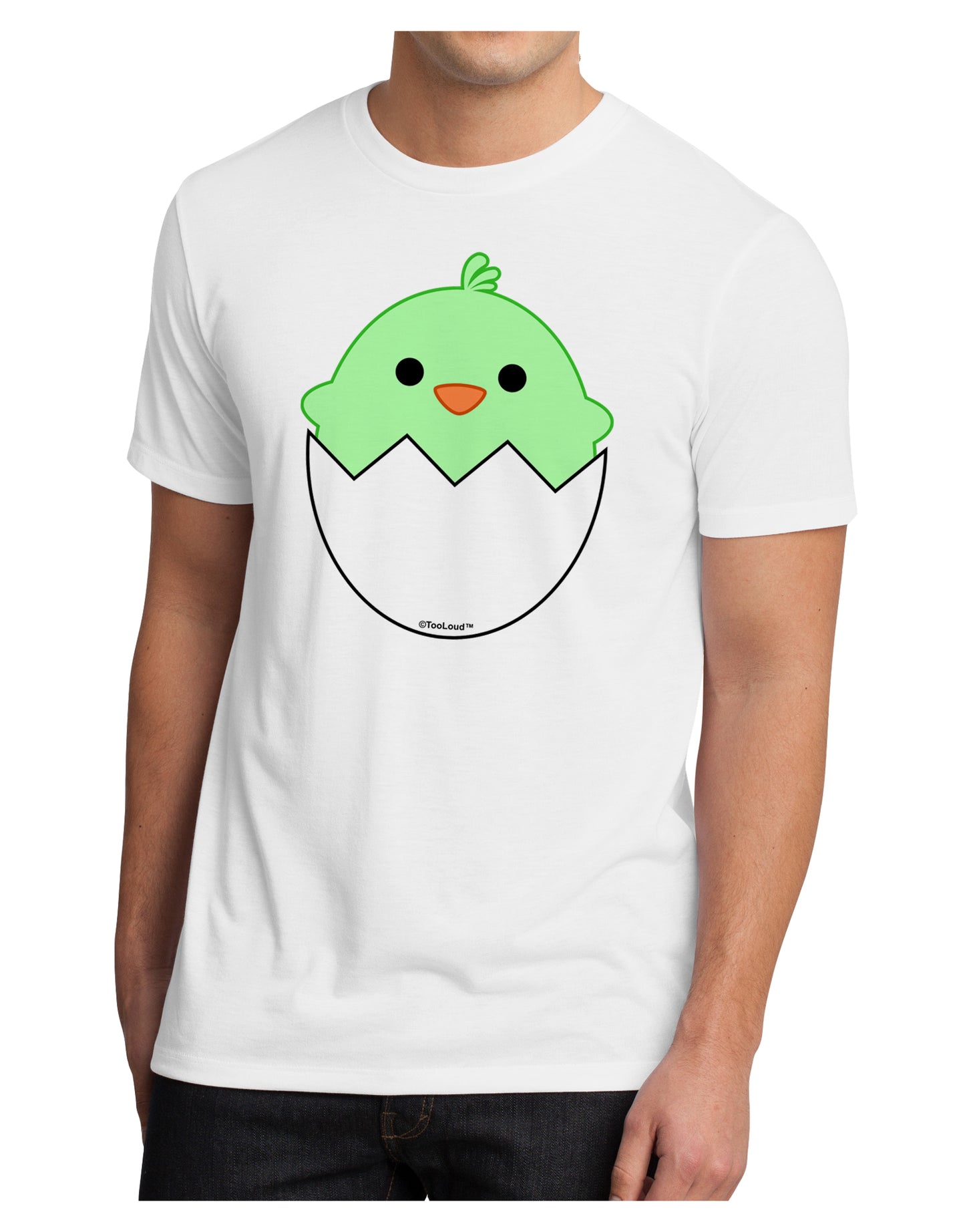 Cute Hatching Chick - Green Men's Sublimate Tee by TooLoud-Hats-TooLoud-White-Small-Davson Sales