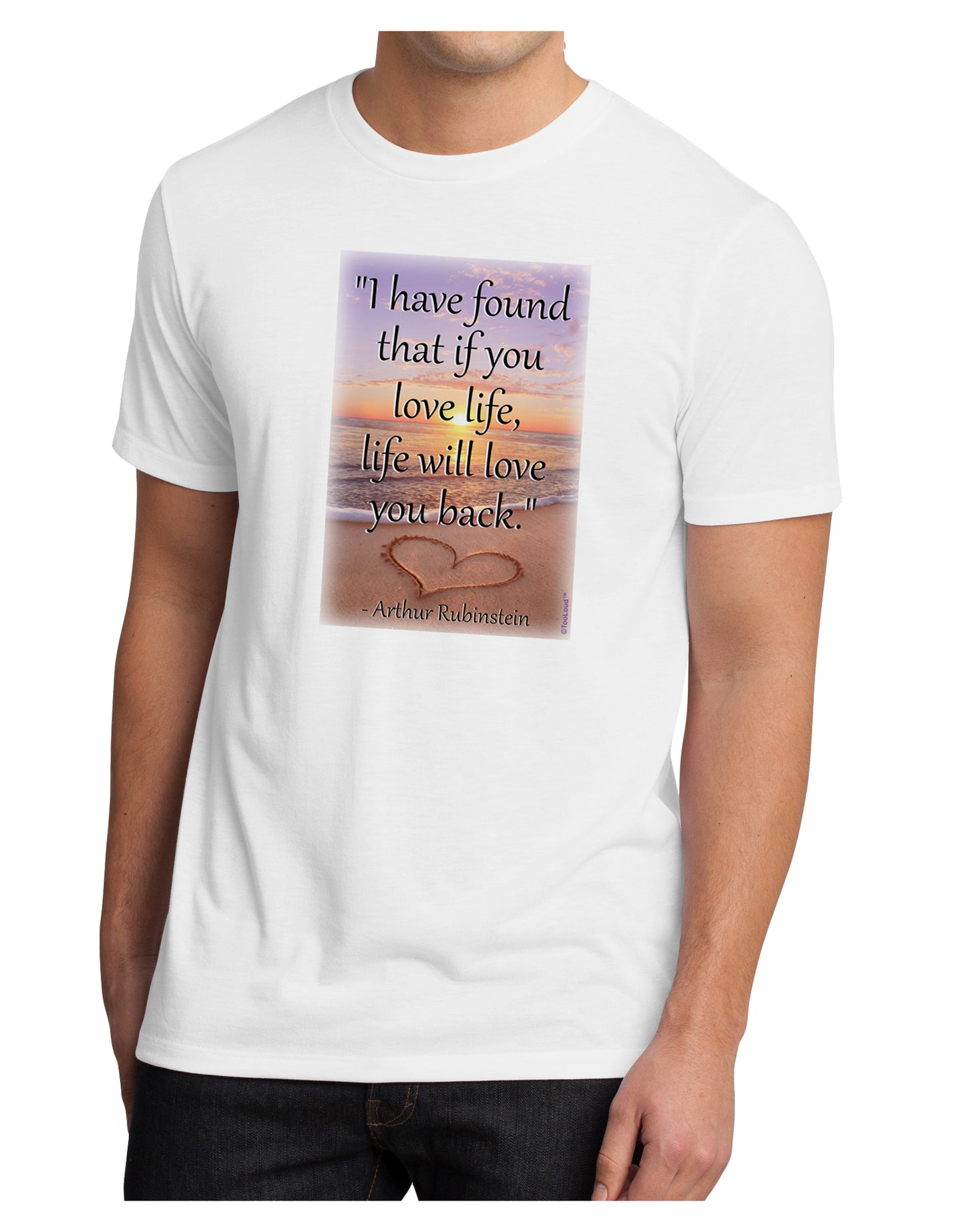 Life Will Love You Back Men's Sublimate Tee by TooLoud-TooLoud-White-Small-Davson Sales