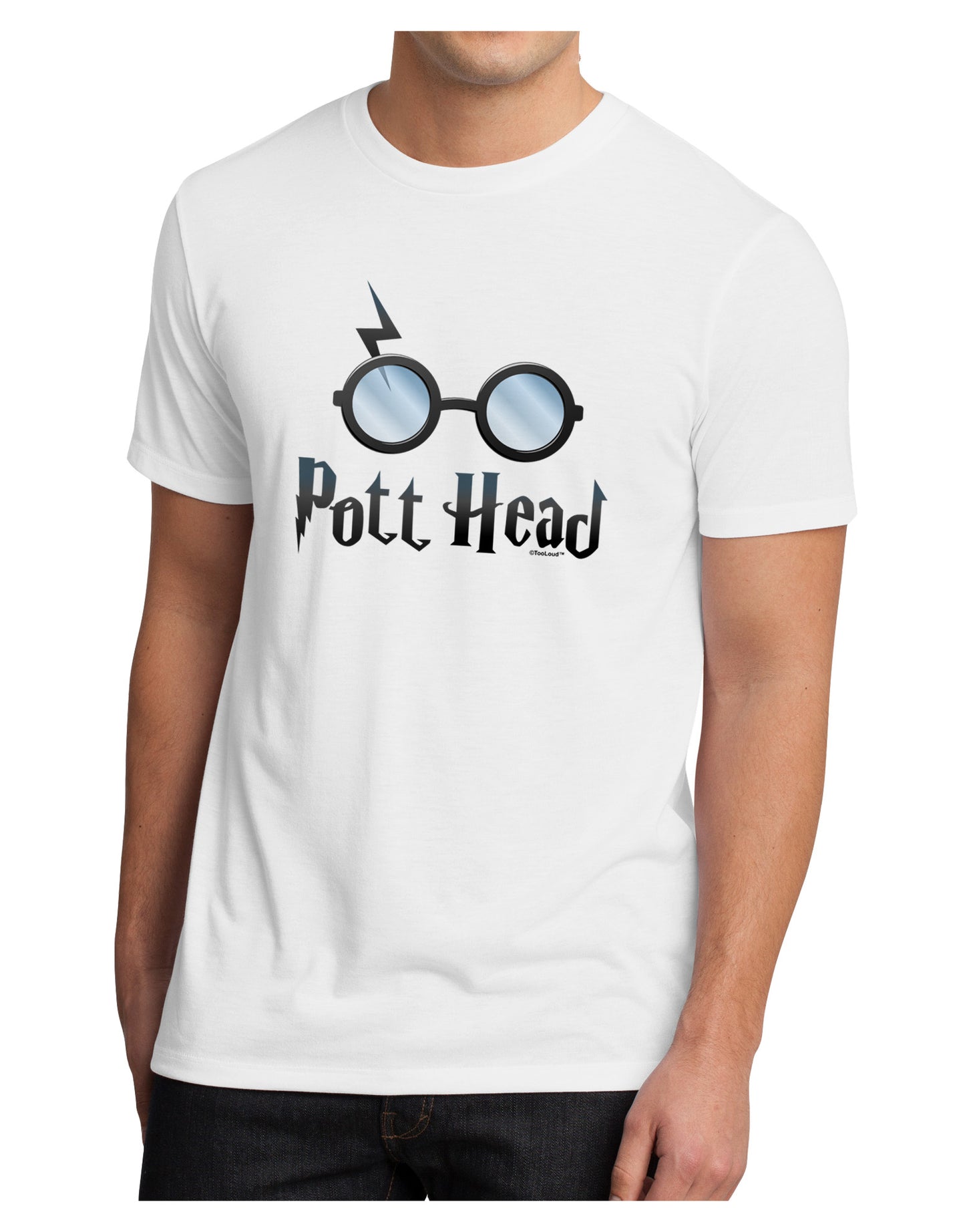 Pott Head Magic Glasses Men's Sublimate Tee-TooLoud-White-Small-Davson Sales