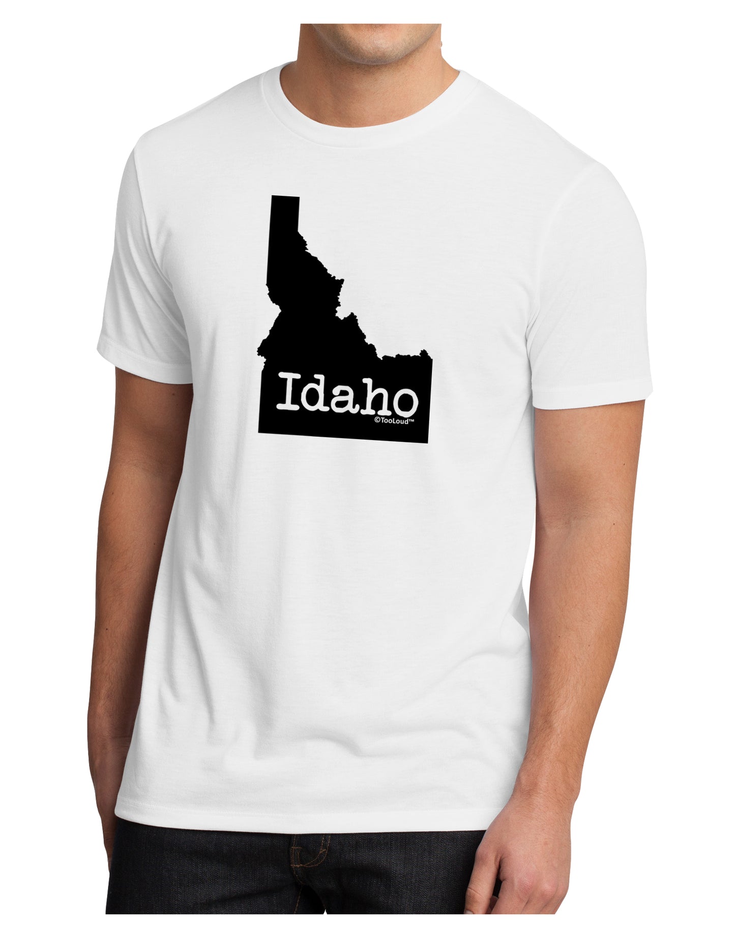 Idaho - United States Shape Men's Sublimate Tee by TooLoud-TooLoud-White-Small-Davson Sales