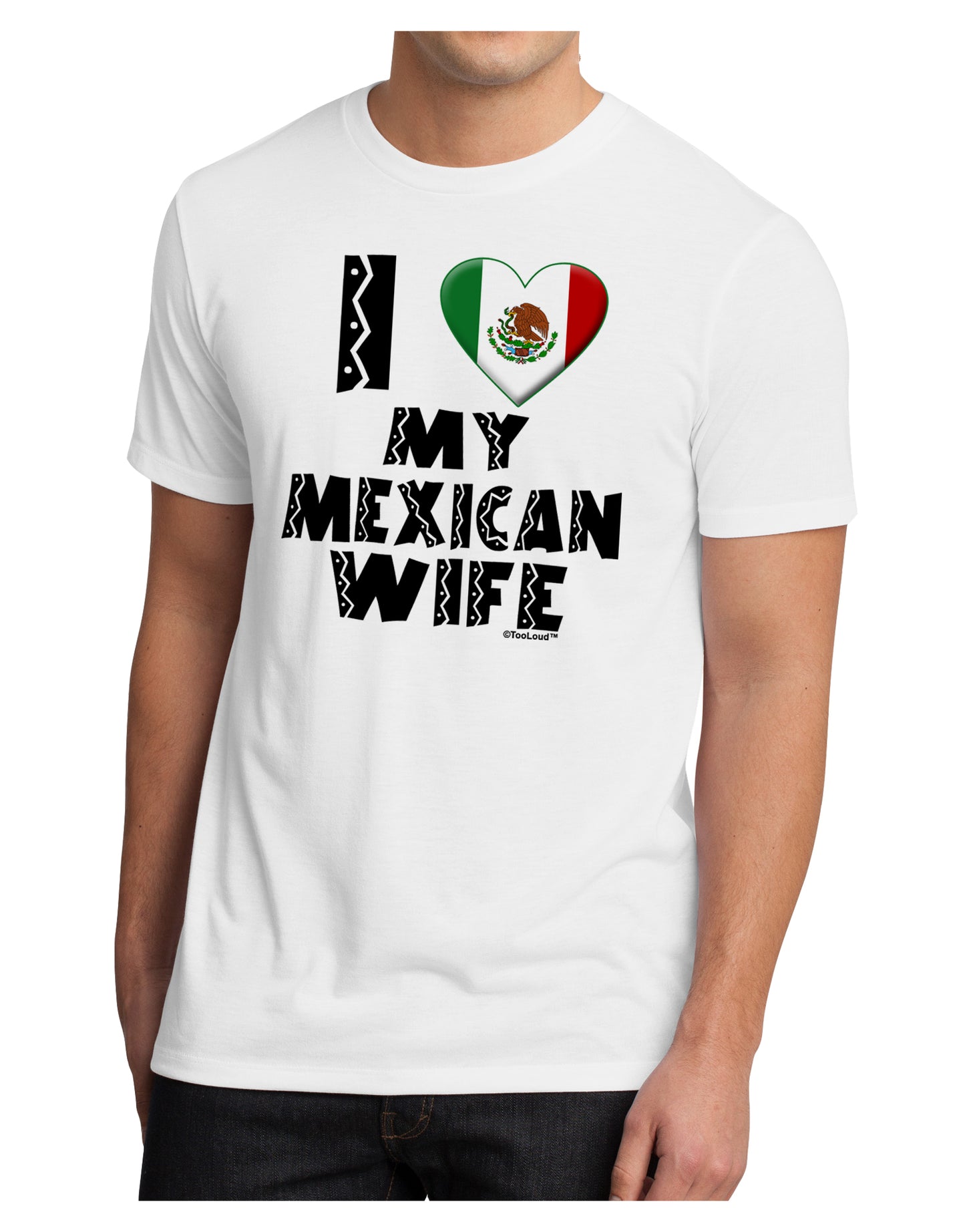 I Heart My Mexican Wife Men's Sublimate Tee by TooLoud-TooLoud-White-Small-Davson Sales