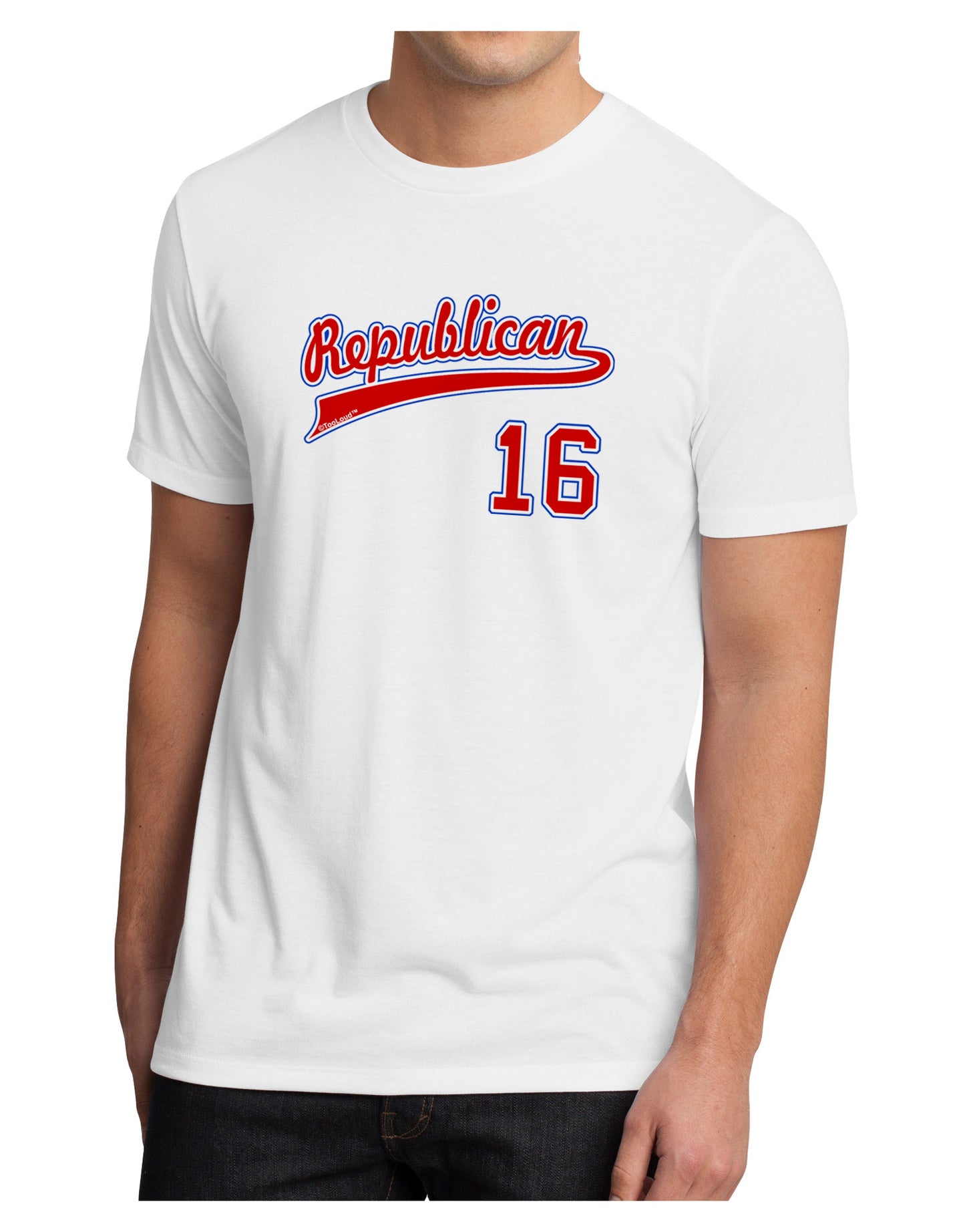 Republican Jersey 16 Men's Sublimate Tee-TooLoud-White-Small-Davson Sales