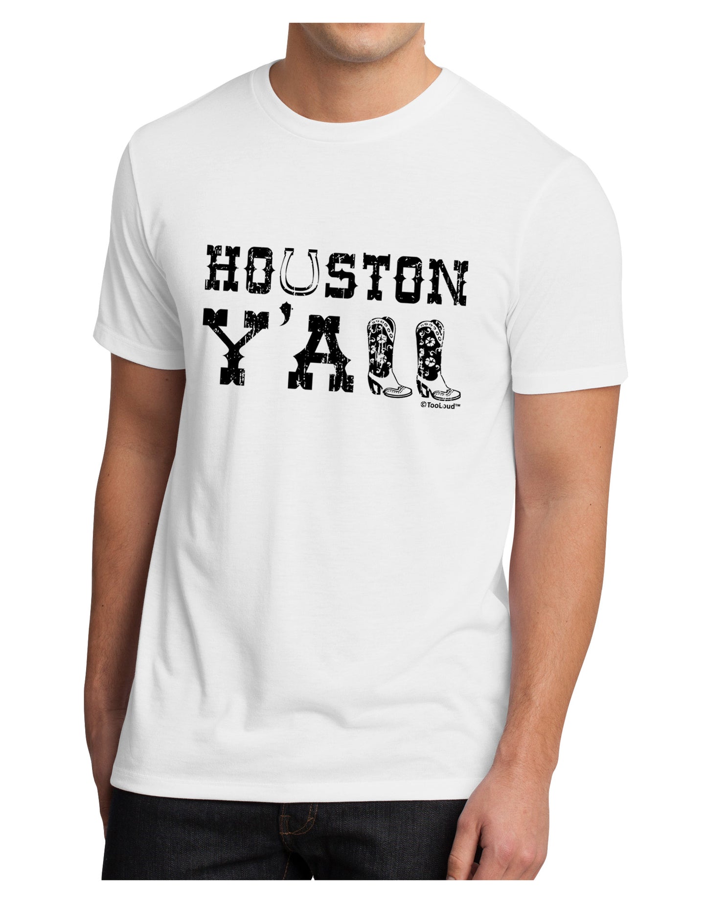 Houston Y'all - Boots - Texas Pride Men's Sublimate Tee by TooLoud-TooLoud-White-Small-Davson Sales