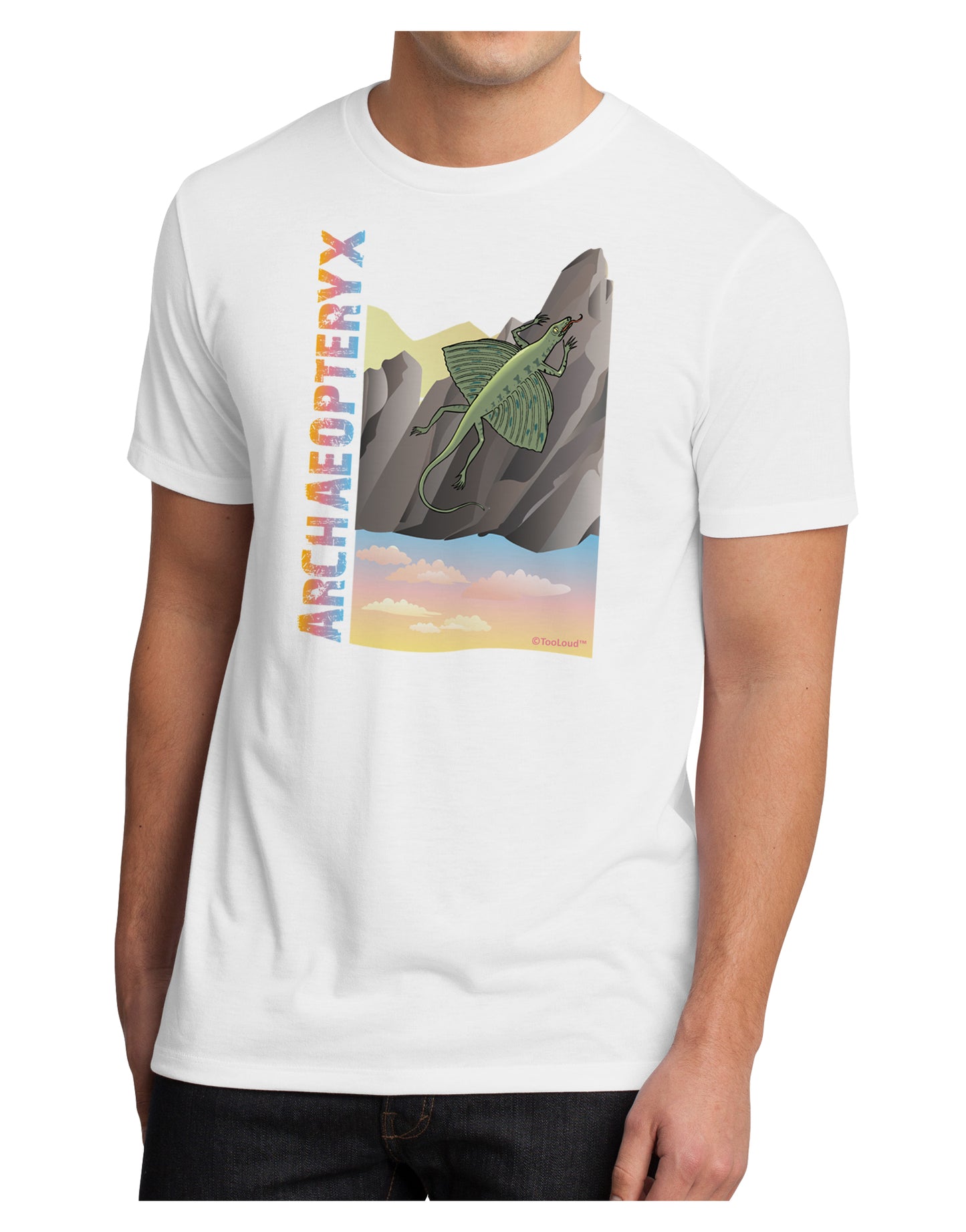 Archaopteryx - With Name Men's Sublimate Tee by TooLoud-TooLoud-White-Small-Davson Sales