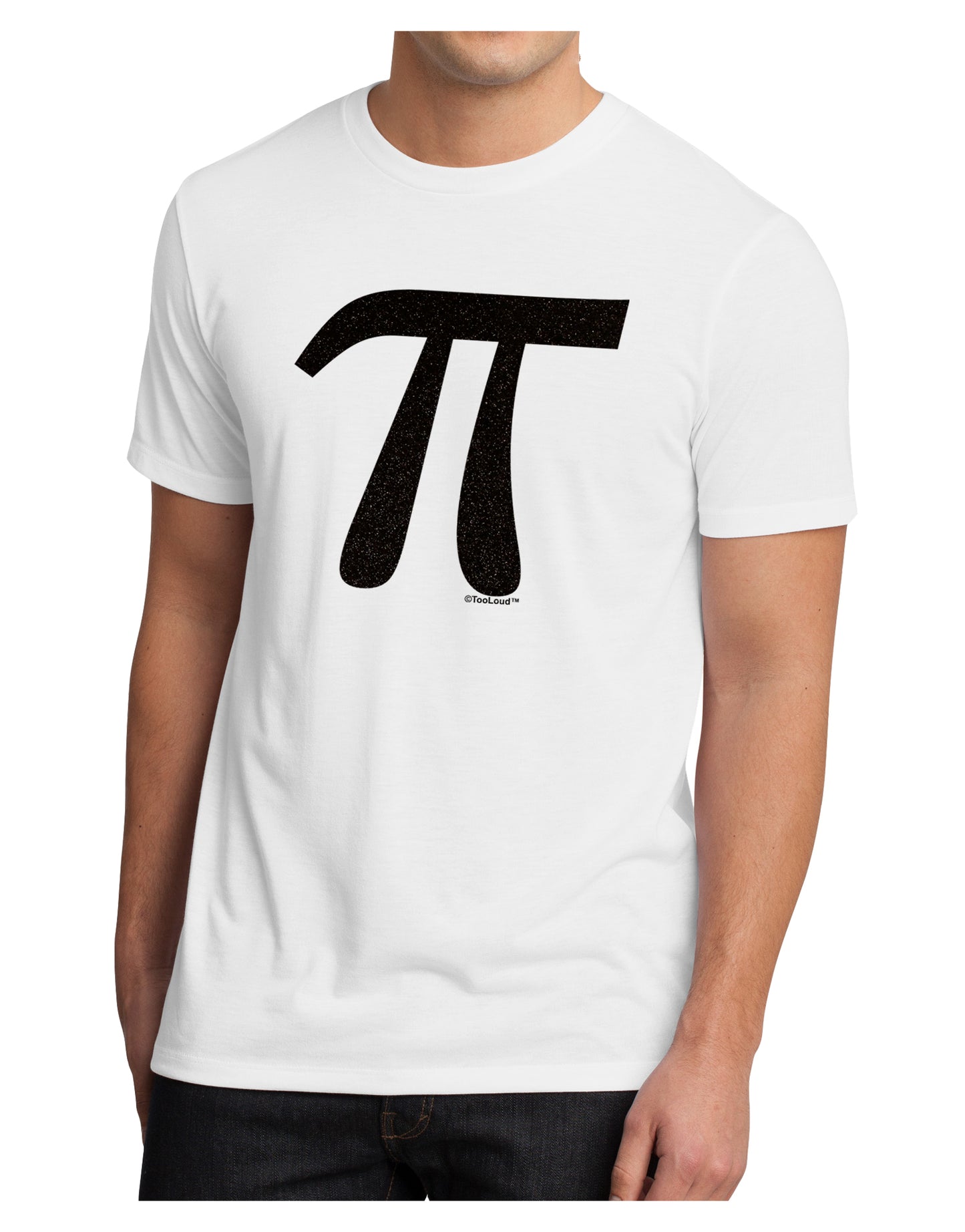 Pi Symbol Glitter - Black Men's Sublimate Tee by TooLoud-TooLoud-White-Small-Davson Sales
