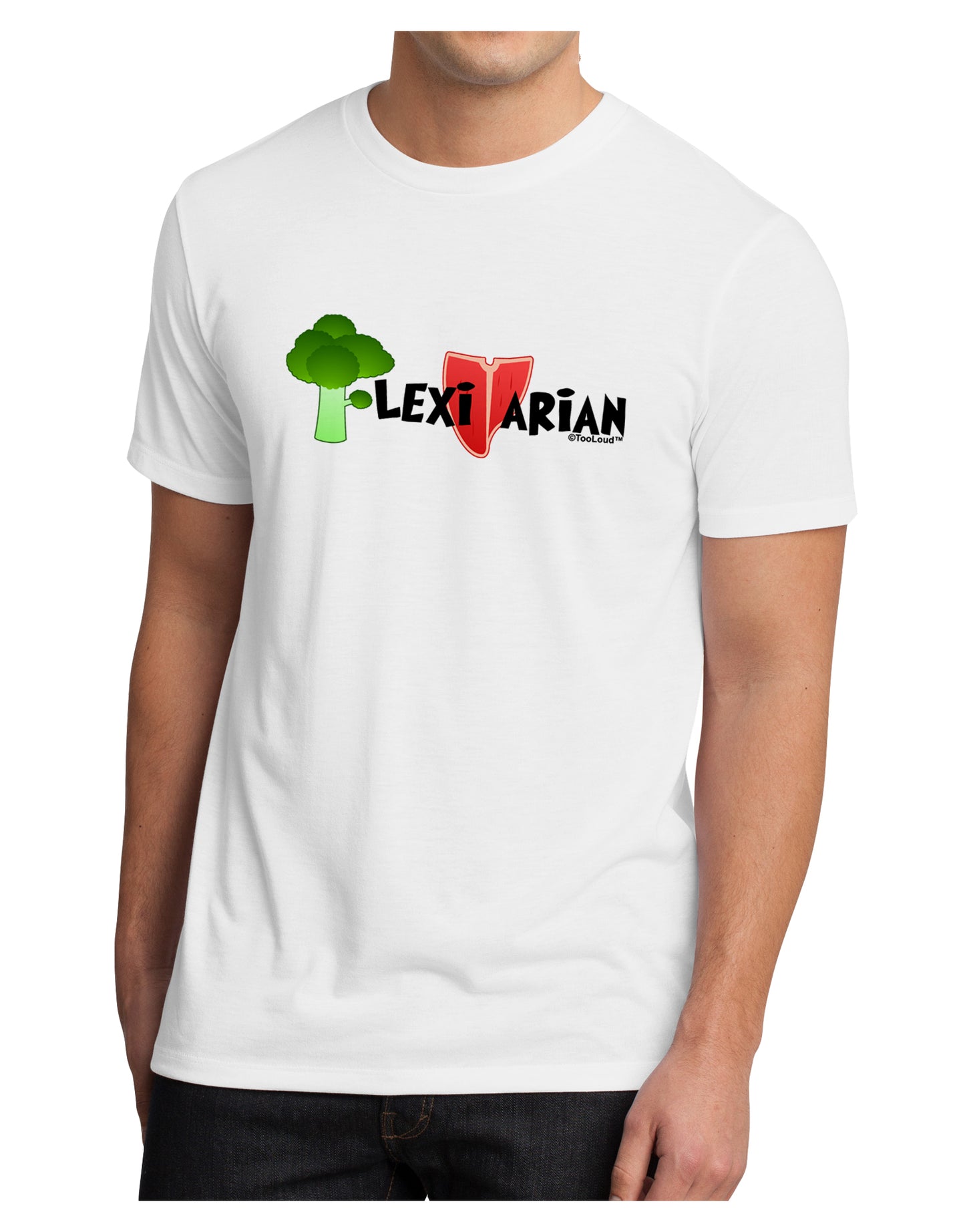 Flexitarian Men's Sublimate Tee by TooLoud-TooLoud-White-Small-Davson Sales