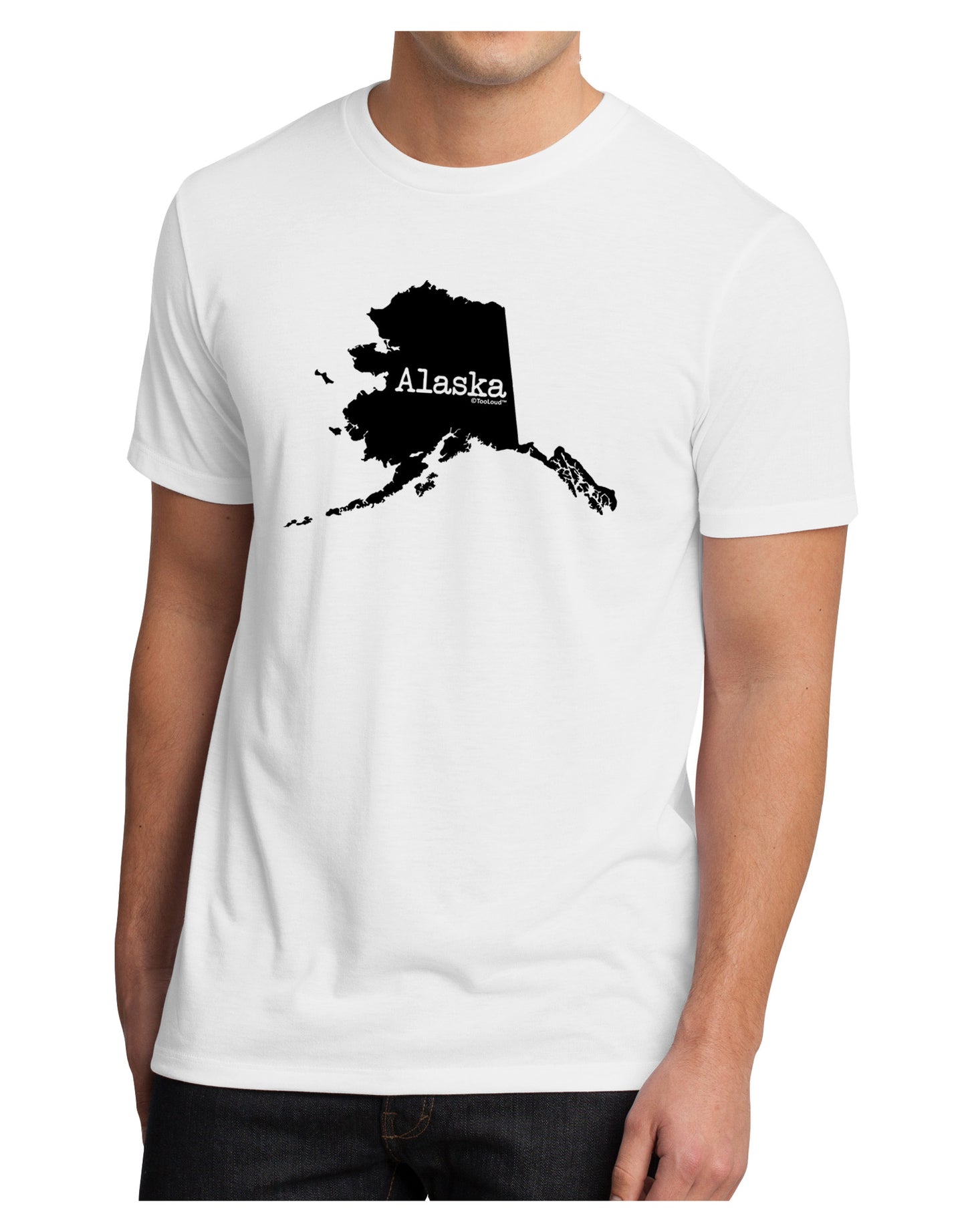 Alaska - United States Shape Men's Sublimate Tee by TooLoud-TooLoud-White-Small-Davson Sales