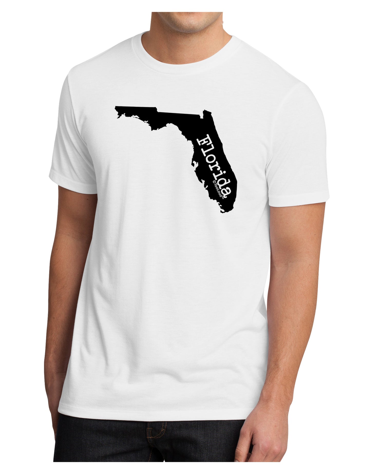 Florida - United States Shape Men's Sublimate Tee by TooLoud-TooLoud-White-Small-Davson Sales