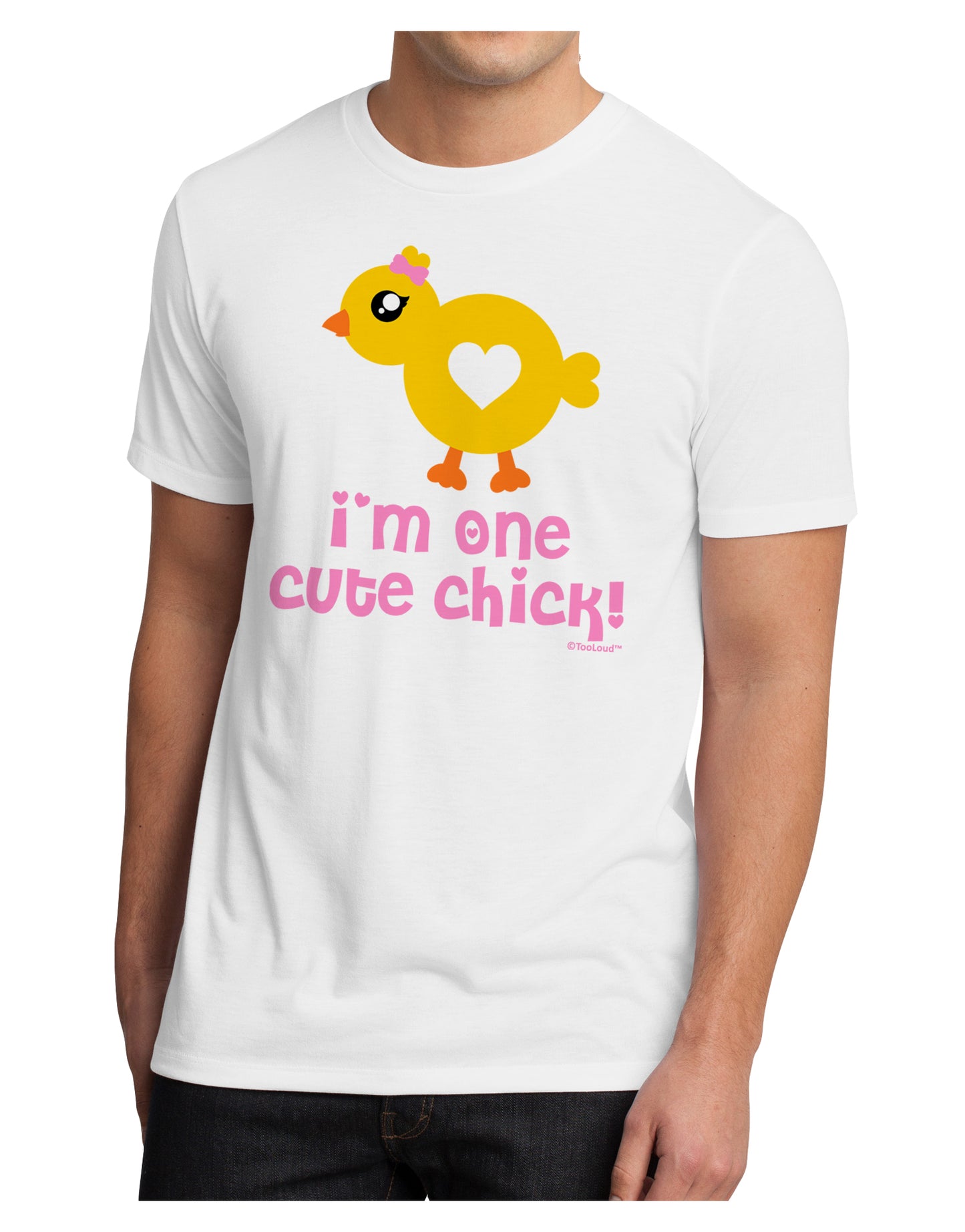 I'm One Cute Chick Men's Sublimate Tee by TooLoud-TooLoud-White-Small-Davson Sales