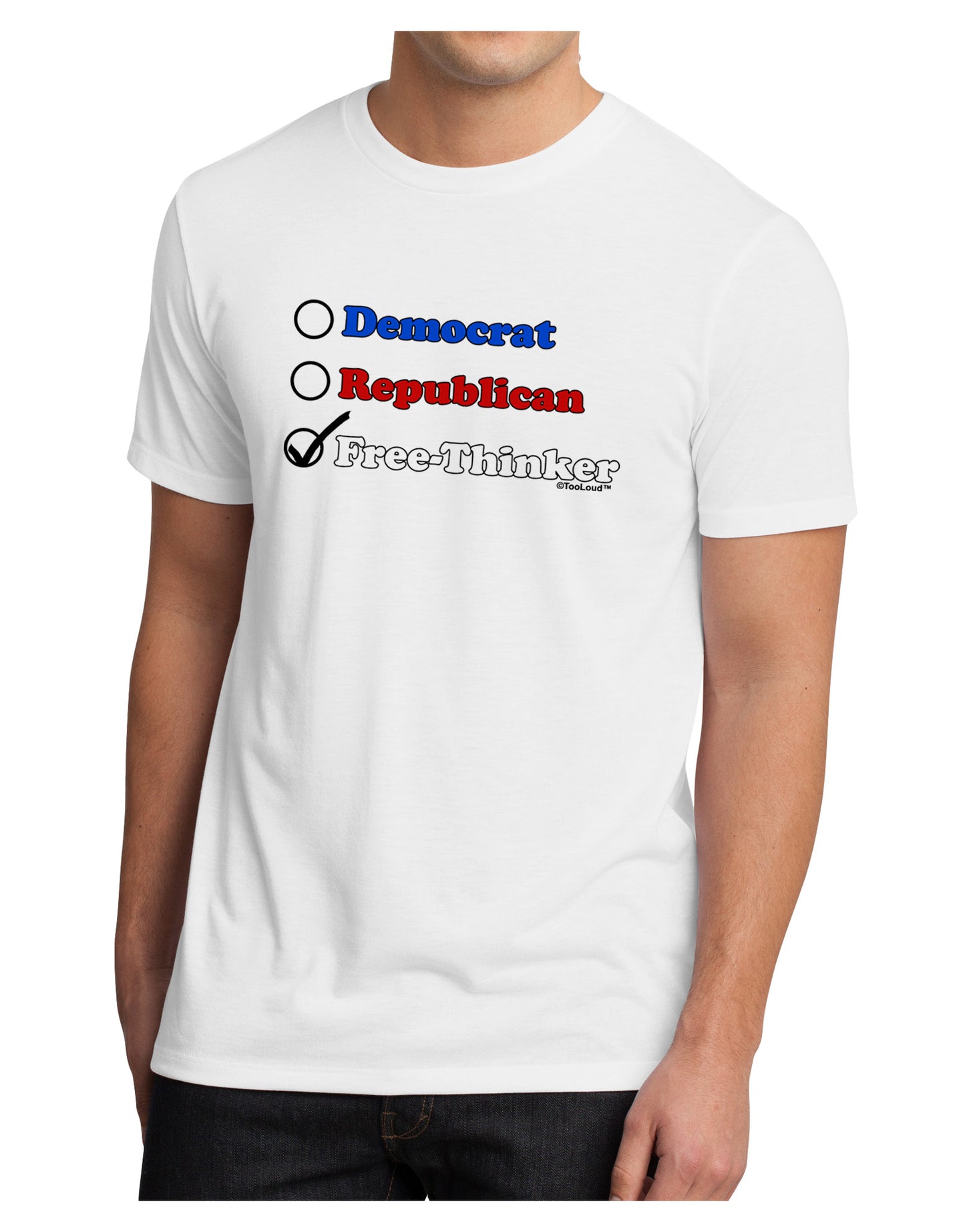 Free Thinker Checklist Men's Sublimate Tee-TooLoud-White-Small-Davson Sales