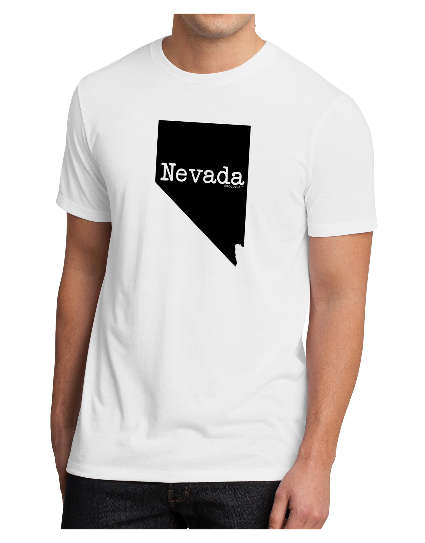 Nevada - United States Shape Men's Sublimate Tee by TooLoud-TooLoud-White-Small-Davson Sales