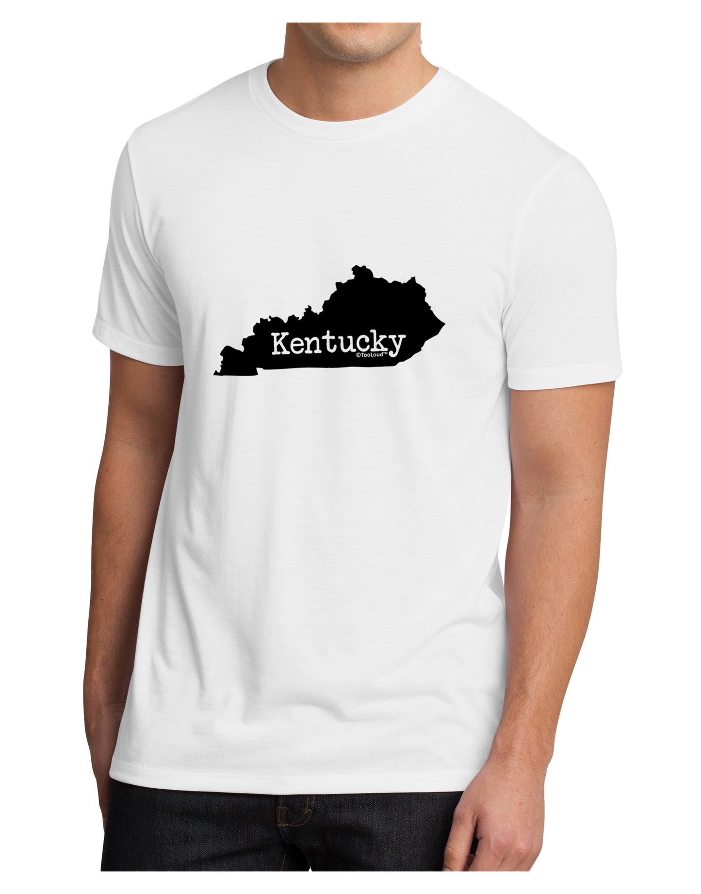 Kentucky - United States Shape Men's Sublimate Tee by TooLoud-Clothing-TooLoud-White-Small-Davson Sales