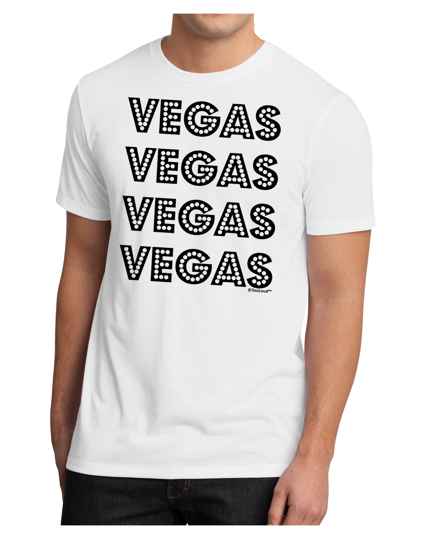 Vegas - Vegas Style Show Lights Men's Sublimate Tee by TooLoud-TooLoud-White-Small-Davson Sales