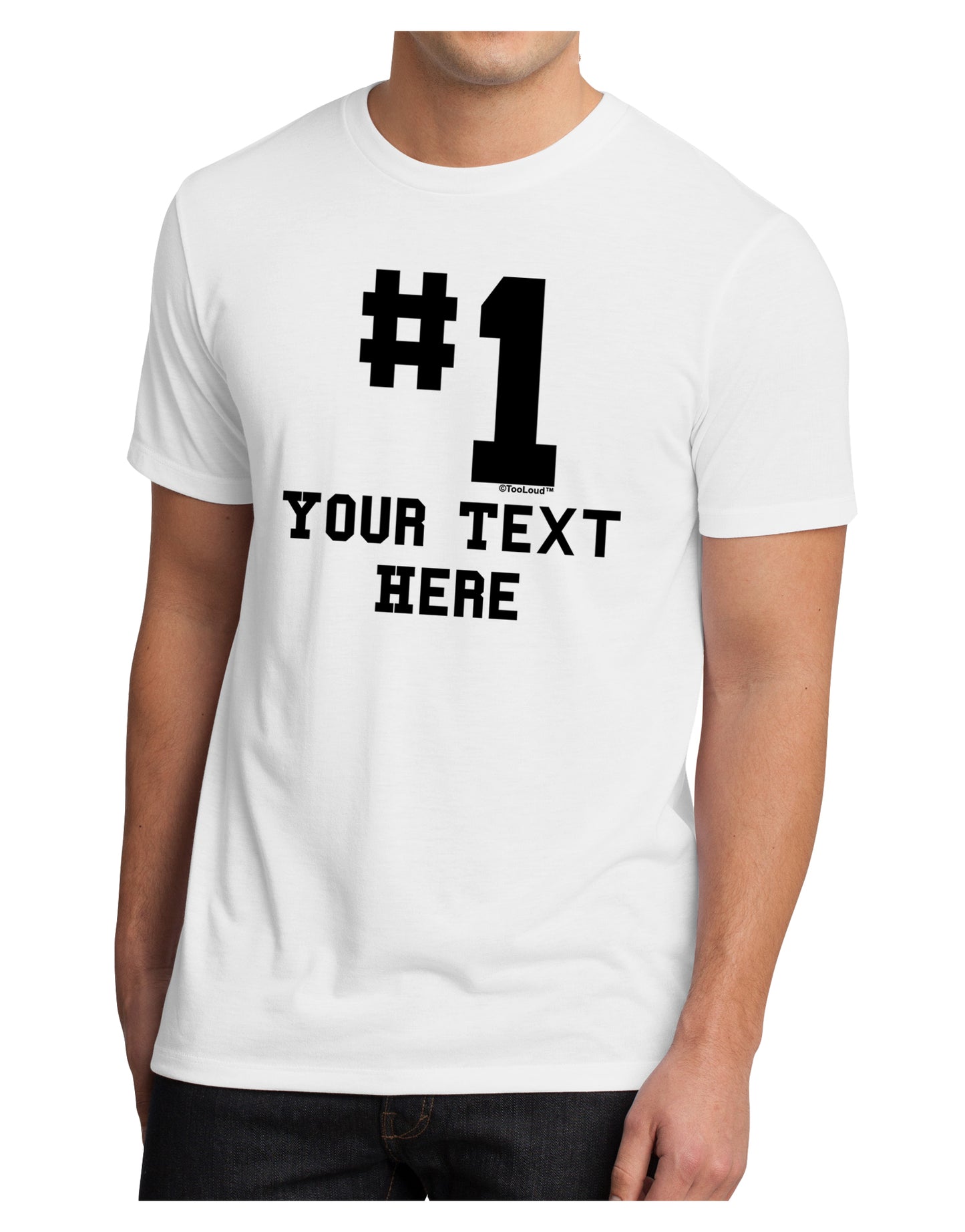 Personalized Number 1 Men's Sublimate Tee by TooLoud-TooLoud-White-Small-Davson Sales
