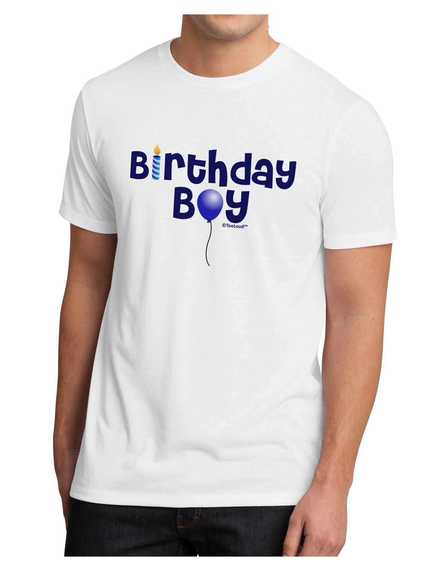 Birthday Boy - Candle and Balloon Men's Sublimate Tee by TooLoud-TooLoud-White-Small-Davson Sales