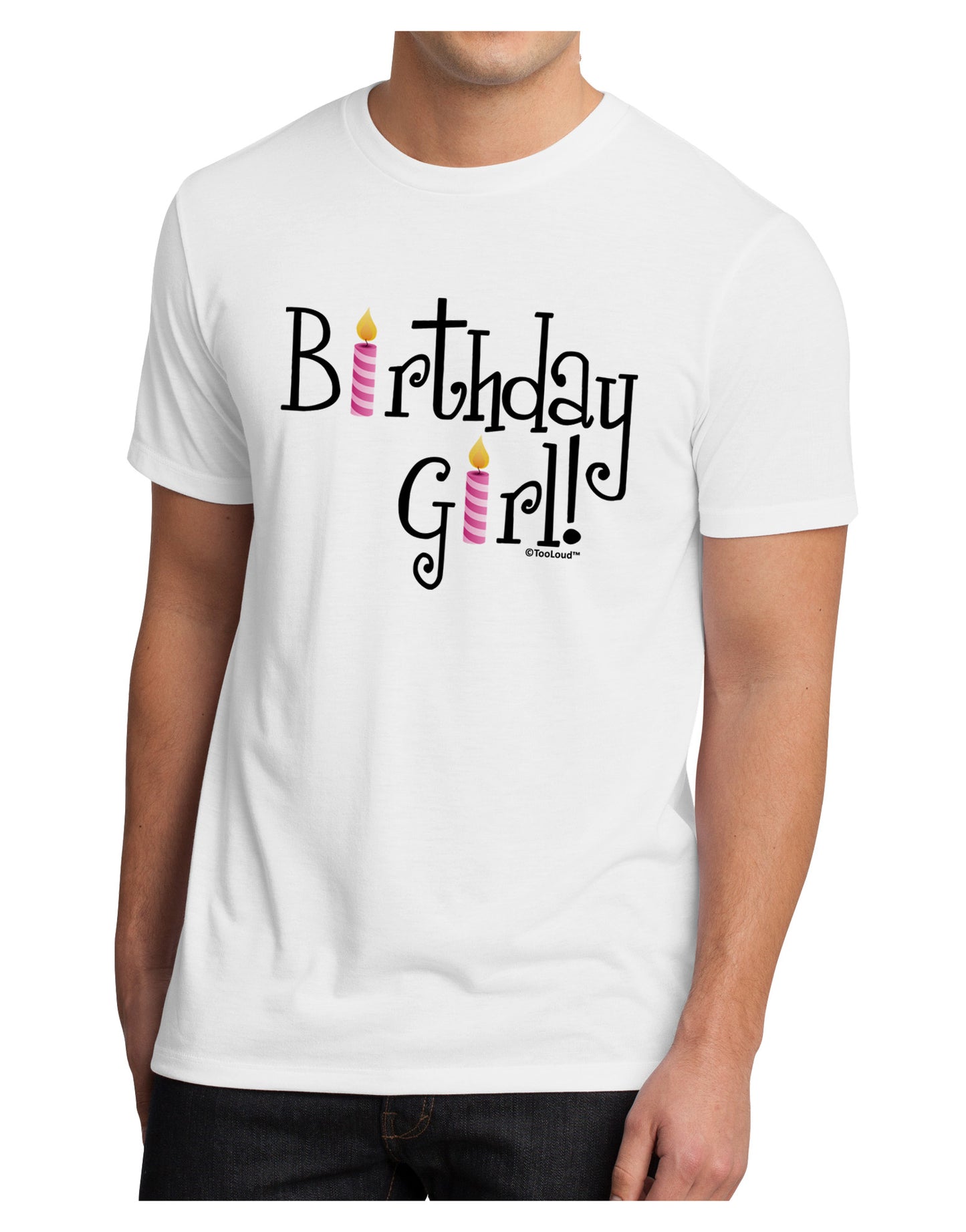 Birthday Girl - Birthday Candles Men's Sublimate Tee by TooLoud-TooLoud-White-Small-Davson Sales