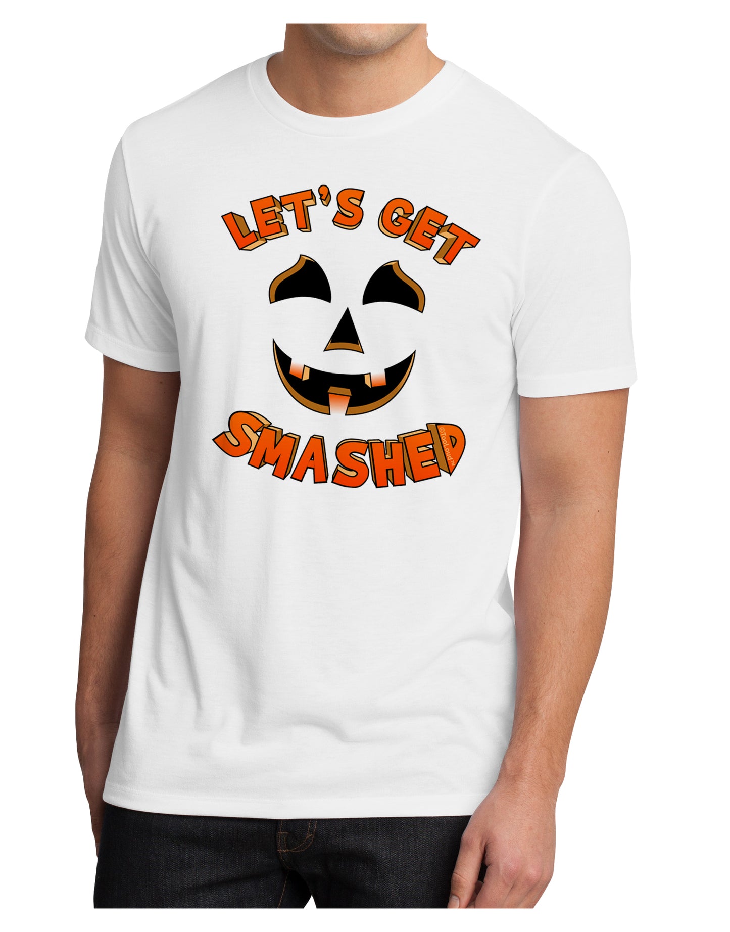 Let's Get Smashed Pumpkin Men's Sublimate Tee by TooLoud-TooLoud-White-Small-Davson Sales