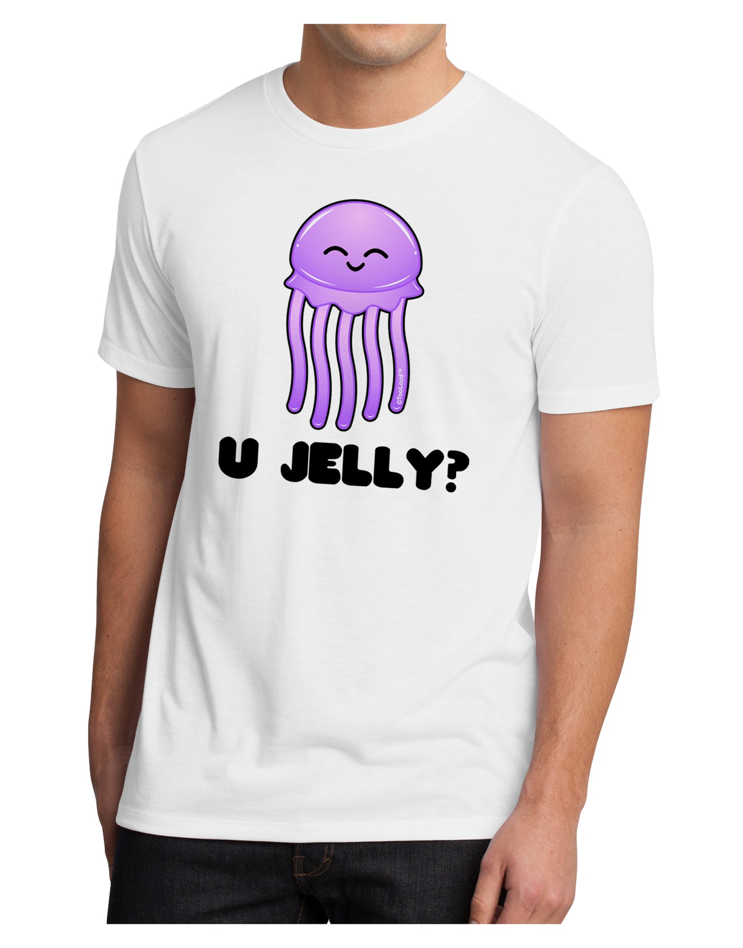U Jelly Cute Jellyfish Men's Sublimate Tee by TooLoud-TooLoud-White-Small-Davson Sales