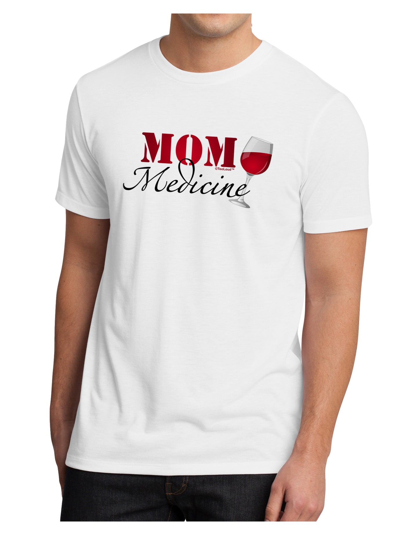 Mom Medicine Men's Sublimate Tee-TooLoud-White-Small-Davson Sales