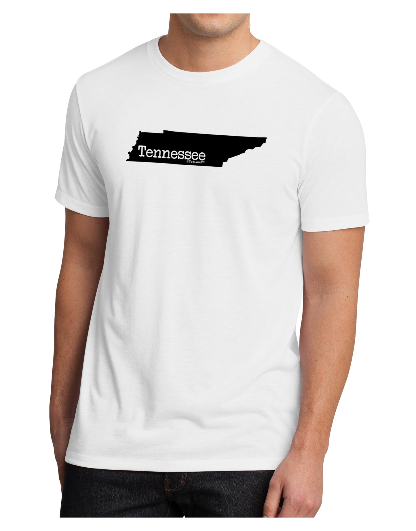 Tennessee - United States Shape Men's Sublimate Tee by TooLoud-TooLoud-White-Small-Davson Sales