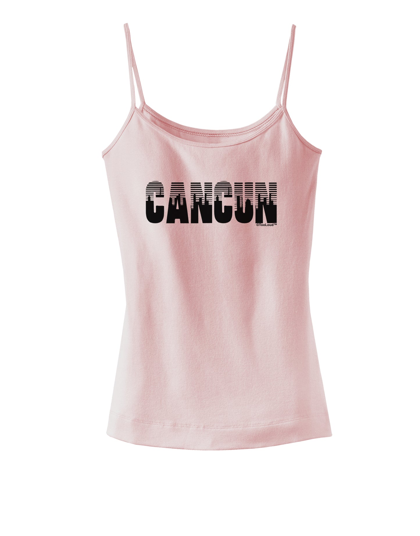 Cancun Mexico - Cinco de Mayo Spaghetti Strap Tank-Womens Spaghetti Strap Tanks-TooLoud-SoftPink-X-Small-Davson Sales