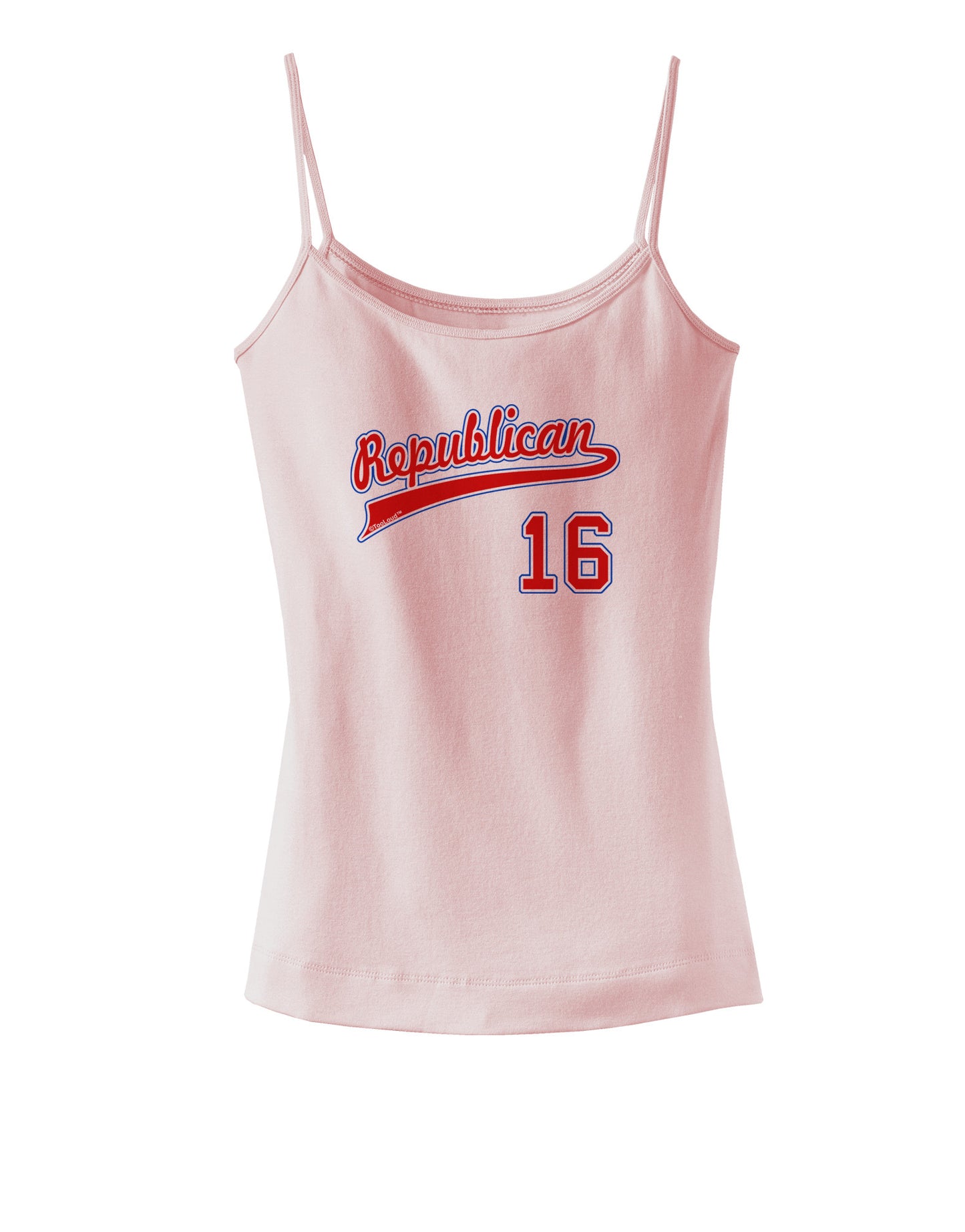 Republican Jersey 16 Spaghetti Strap Tank-Womens Spaghetti Strap Tanks-TooLoud-SoftPink-X-Small-Davson Sales