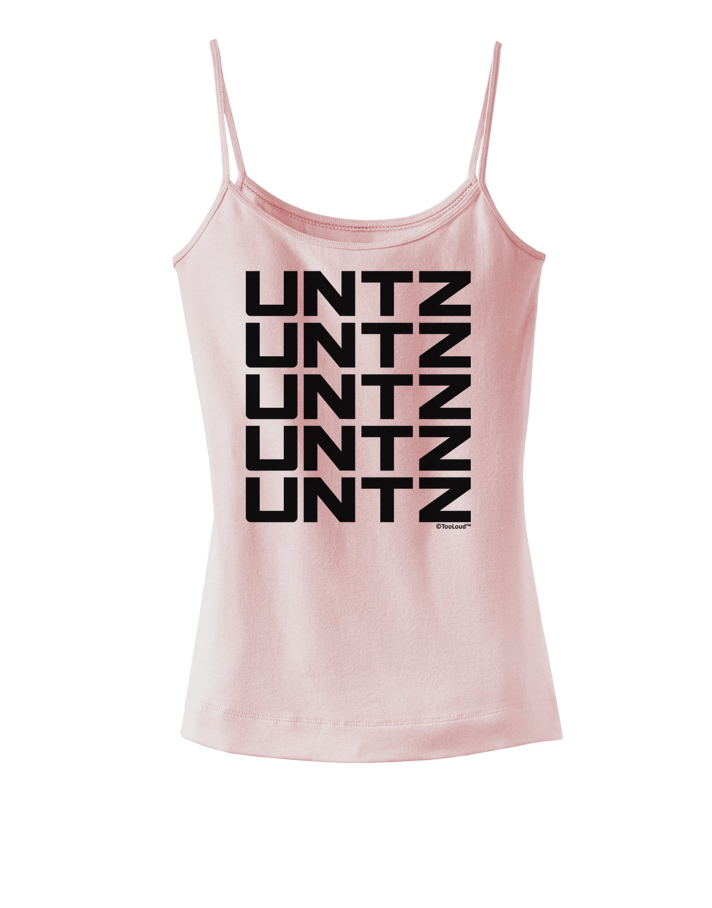 Untz Untz Untz Untz Untz EDM Design Spaghetti Strap Tank-Womens Spaghetti Strap Tanks-TooLoud-SoftPink-X-Small-Davson Sales
