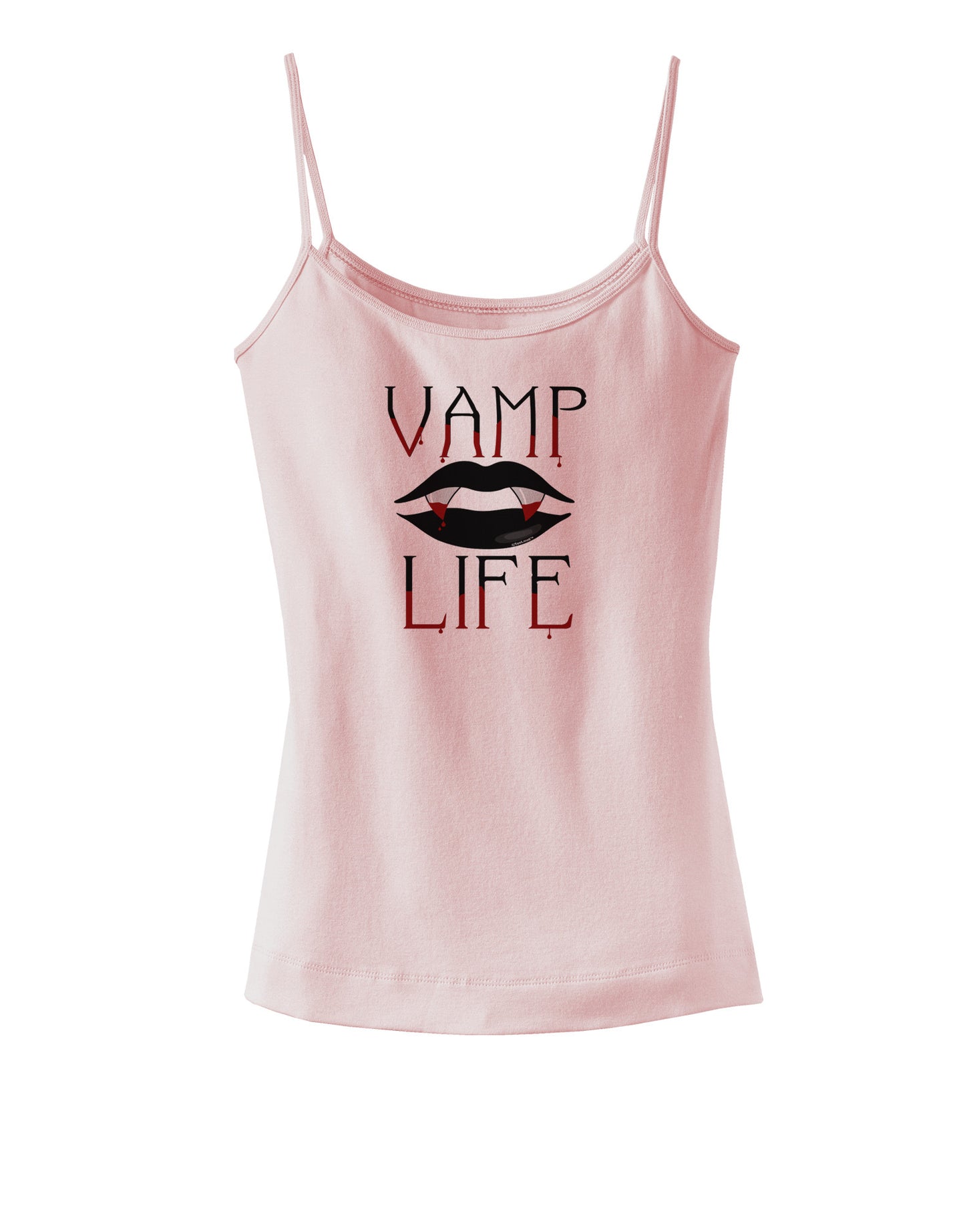 TooLoud Vamp Life Spaghetti Strap Tank-Womens Spaghetti Strap Tanks-TooLoud-SoftPink-X-Small-Davson Sales