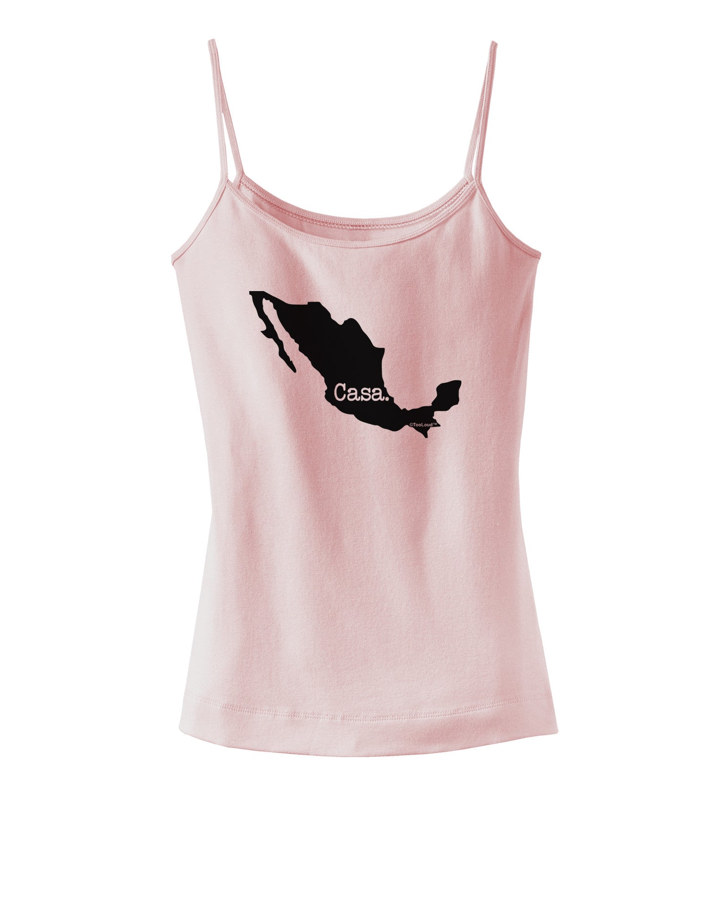 Mexico - Casa - Cinco De Mayo Spaghetti Strap Tank-Womens Spaghetti Strap Tanks-TooLoud-SoftPink-X-Small-Davson Sales
