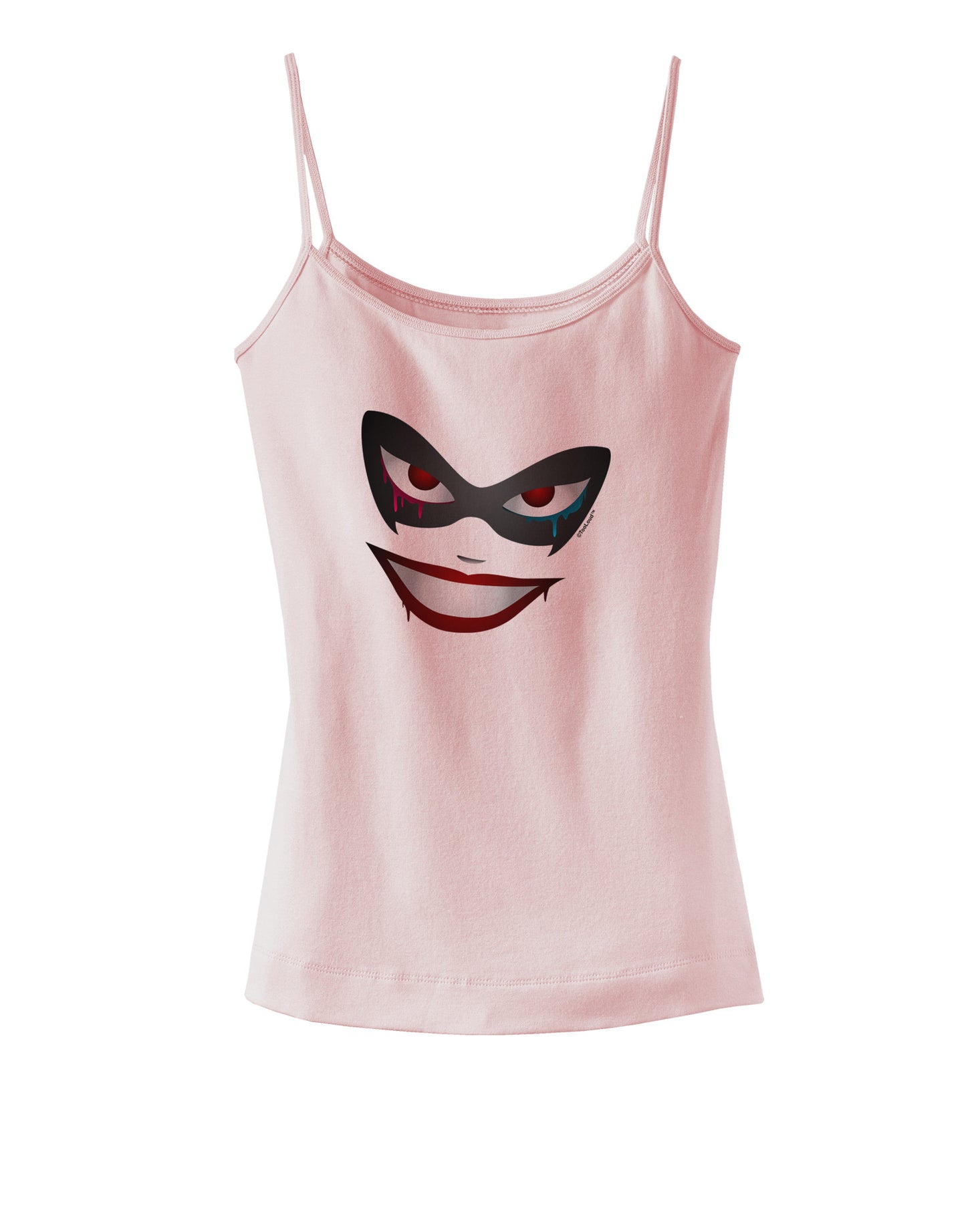 Lil Monster Mask Spaghetti Strap Tank-Womens Spaghetti Strap Tanks-TooLoud-SoftPink-X-Small-Davson Sales