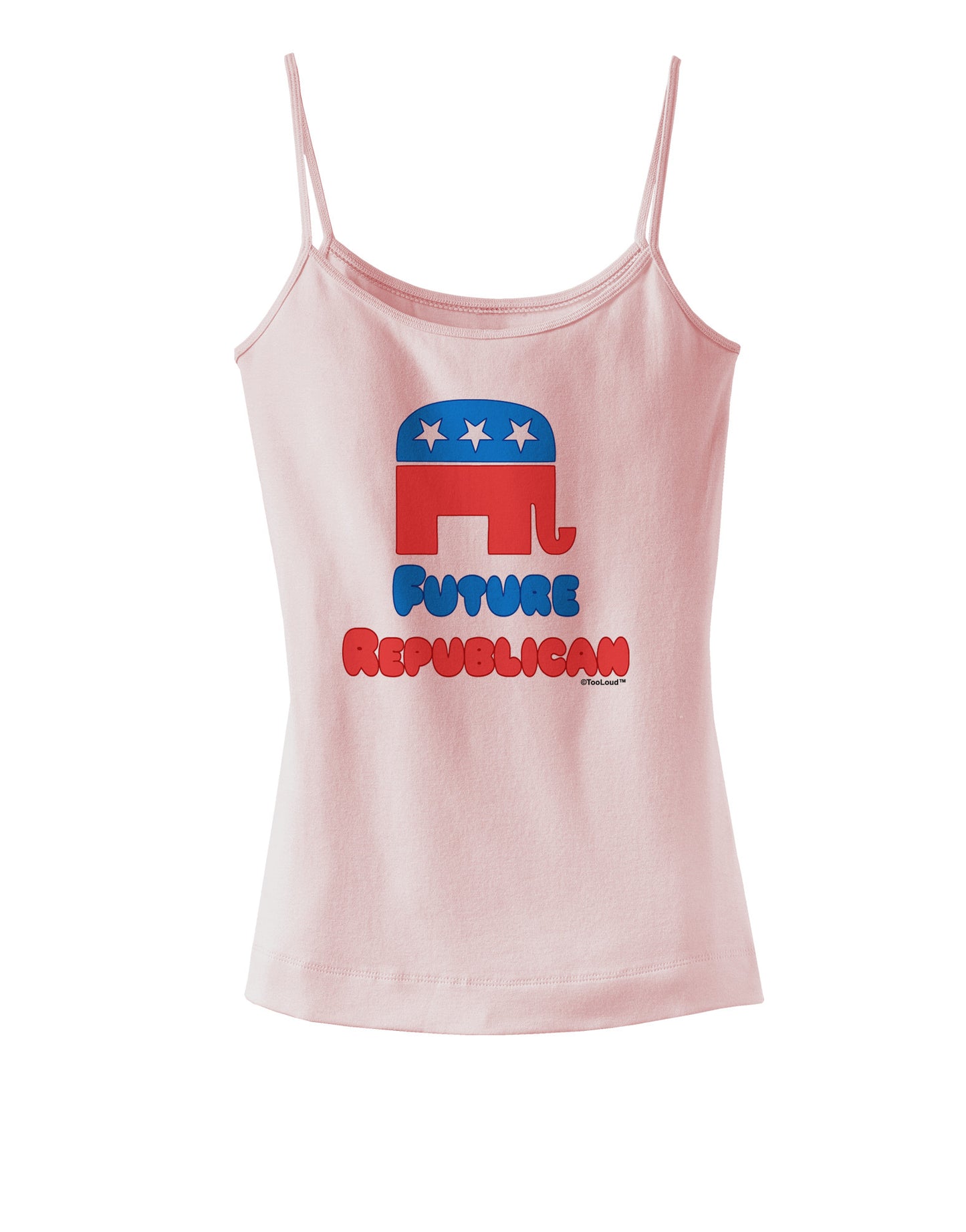 Future Republican Spaghetti Strap Tank-Womens Spaghetti Strap Tanks-TooLoud-SoftPink-X-Small-Davson Sales