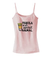 Tequila Is My Spirit Animal Spaghetti Strap Tank-Womens Spaghetti Strap Tanks-TooLoud-SoftPink-X-Small-Davson Sales