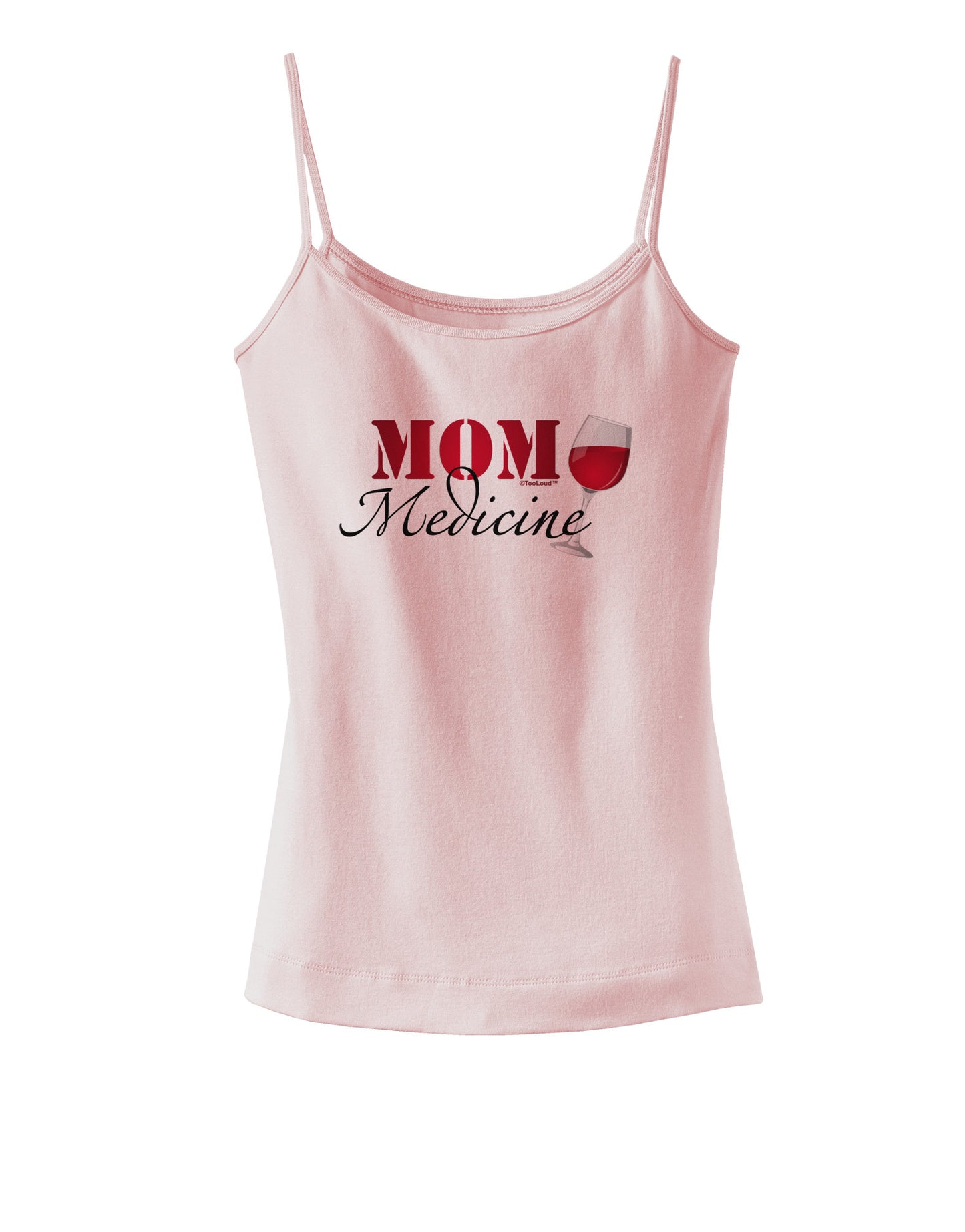Mom Medicine Spaghetti Strap Tank-Womens Spaghetti Strap Tanks-TooLoud-SoftPink-X-Small-Davson Sales