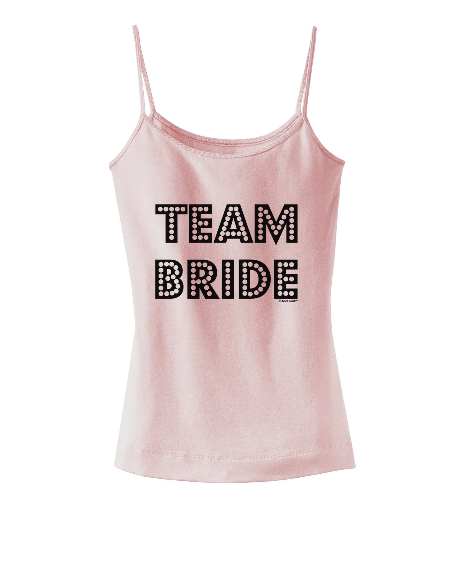 Team Bride Spaghetti Strap Tank-Womens Spaghetti Strap Tanks-TooLoud-SoftPink-X-Small-Davson Sales