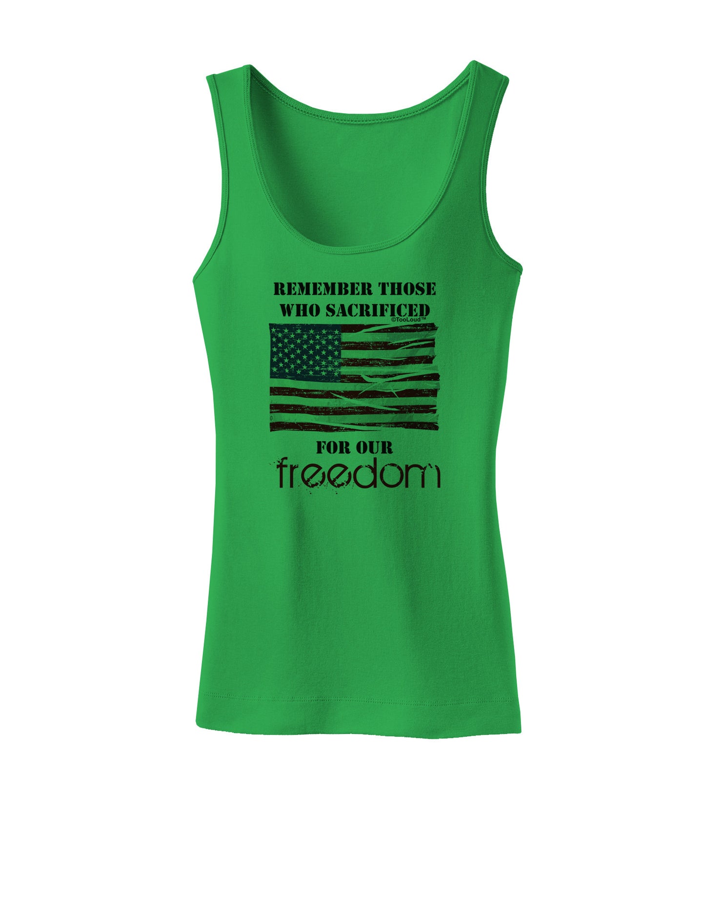 Remember - Veterans Womens Tank Top-Womens Tank Tops-TooLoud-KellyGreen-X-Small-Davson Sales