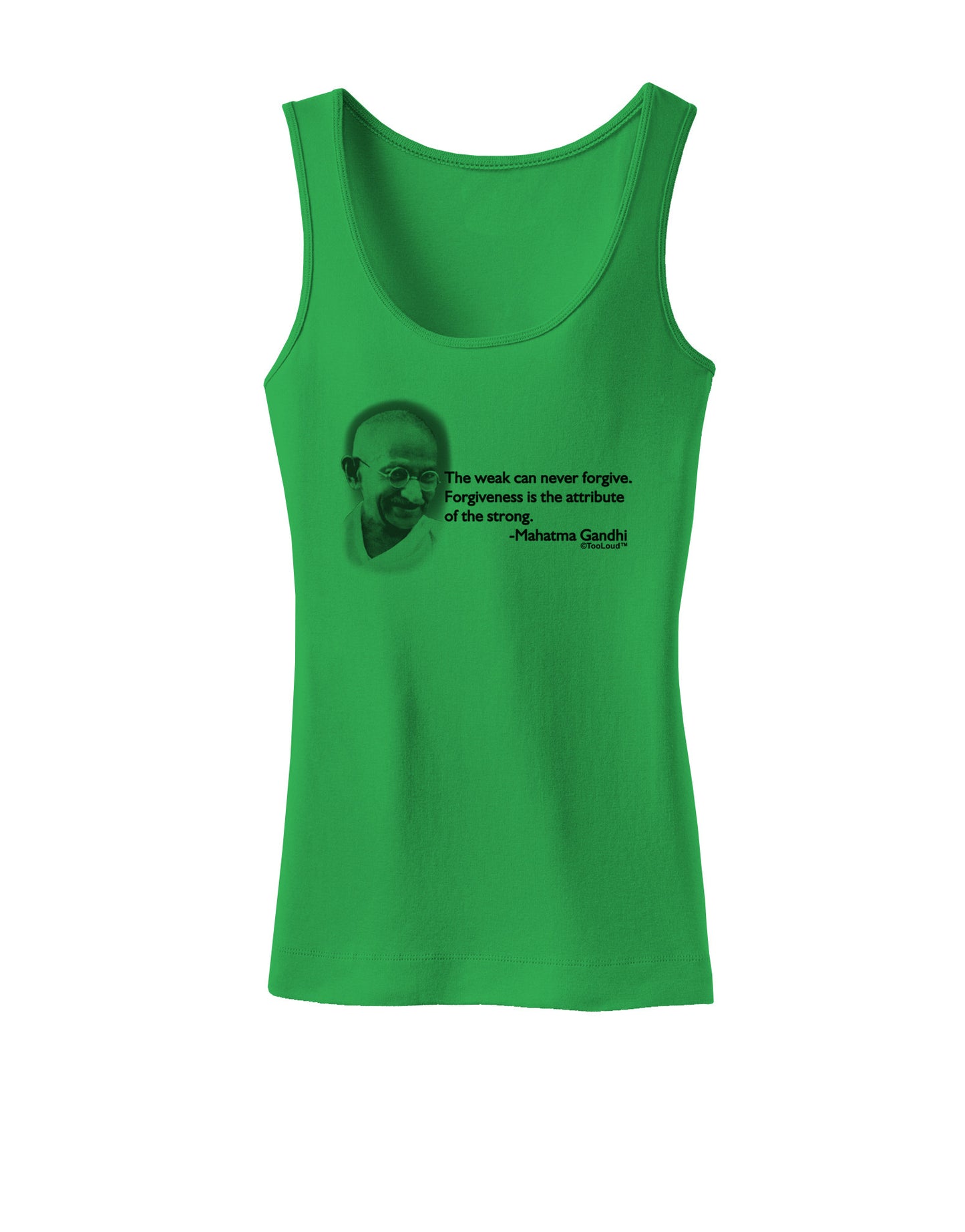 The Weak Can Never Forgive Womens Petite Tank Top-TooLoud-KellyGreen-X-Small-Davson Sales